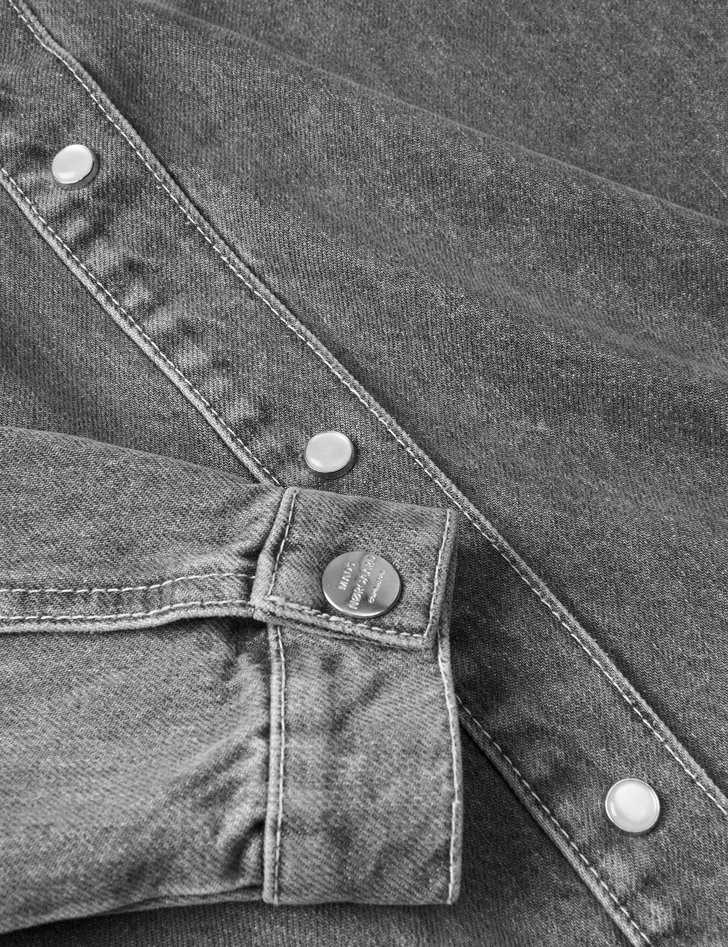 Grey Denim Shame Shirt, Grey