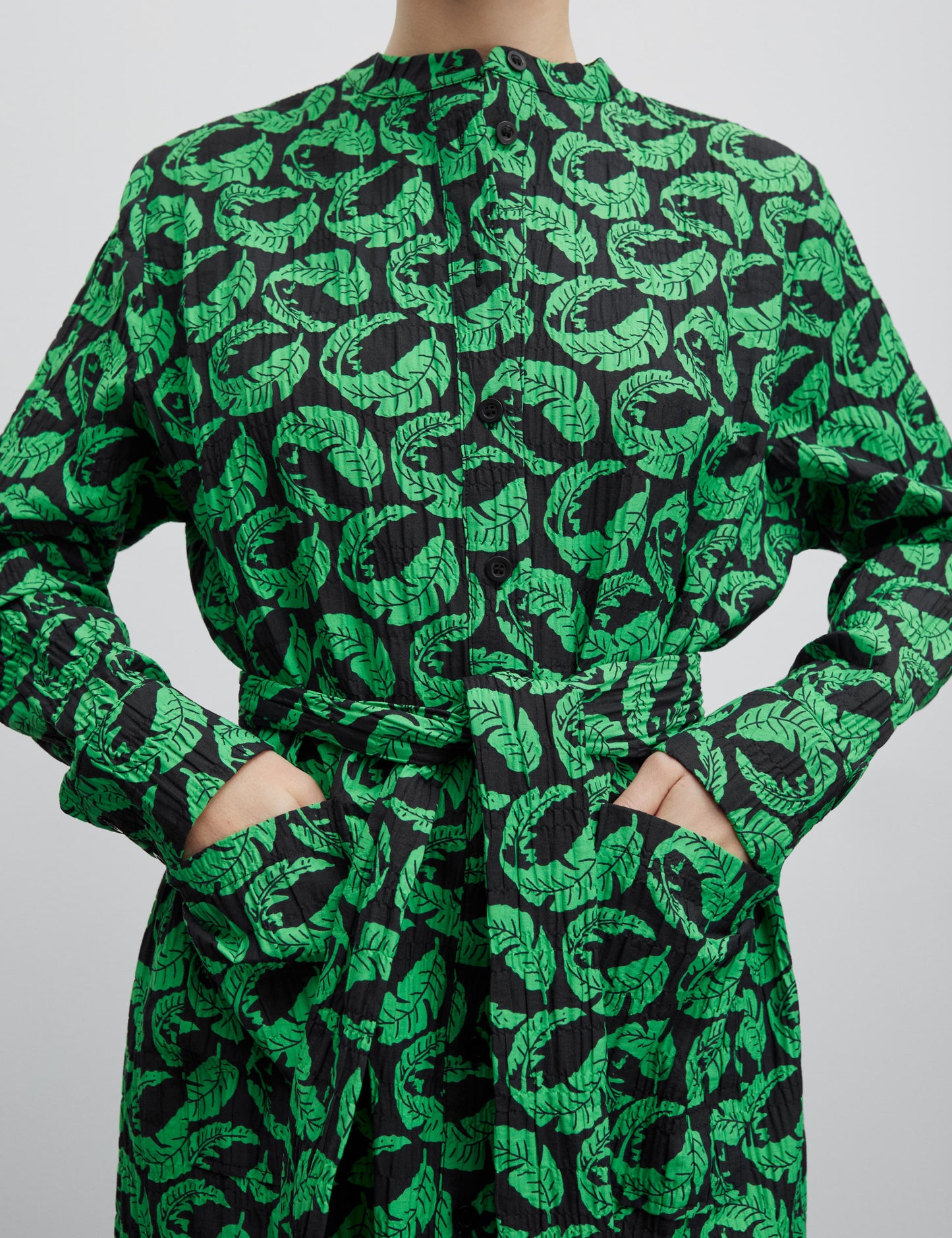 Chakra Zinni Dress AOP, Leaf AOP/Andean Toucan
