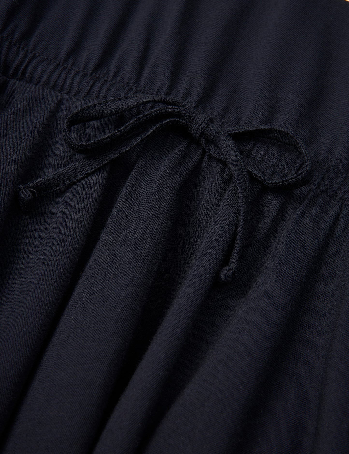 Single Organic Drosselina Dress, Deep Well