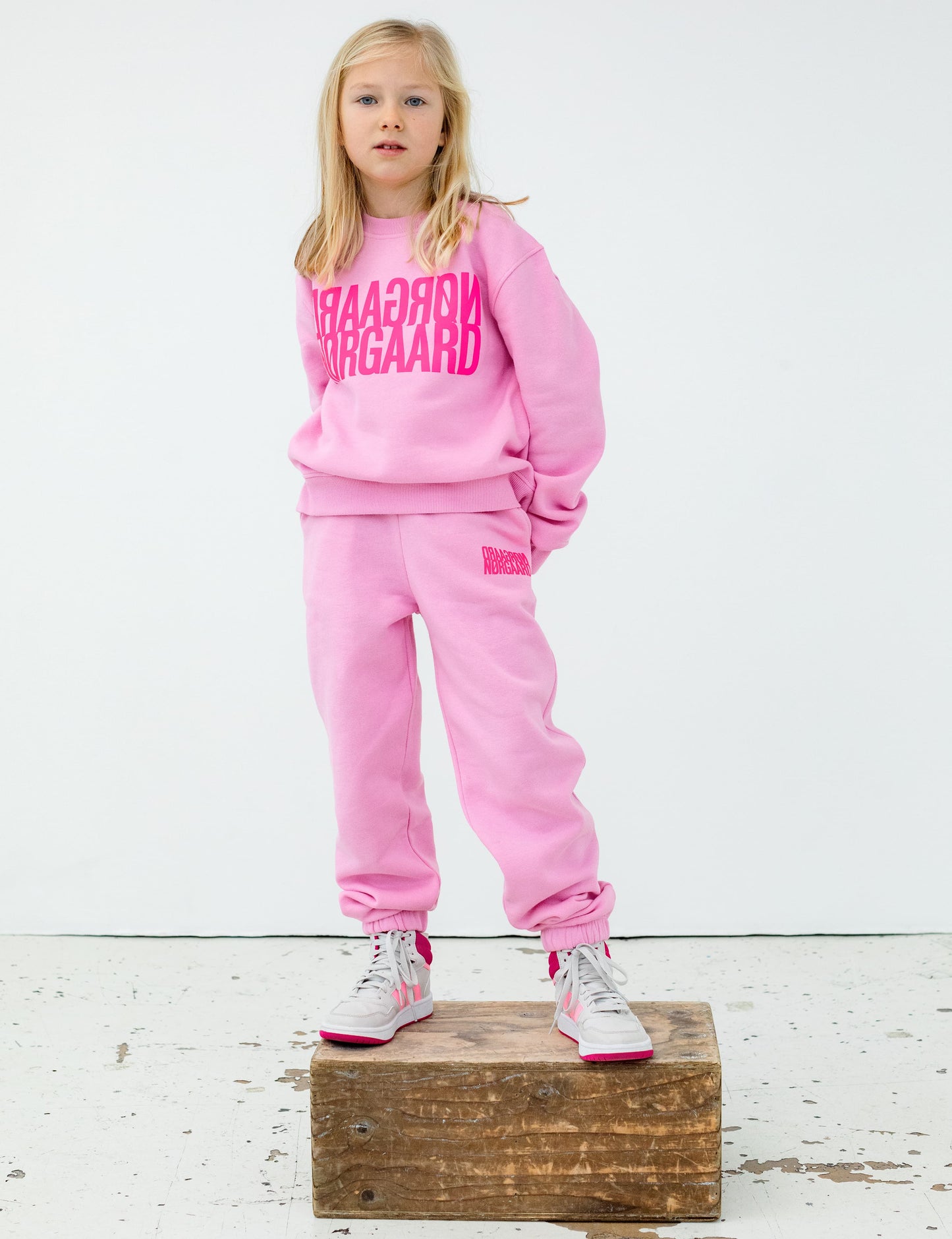 Organic Sweat Pattina Pants, Begonia Pink