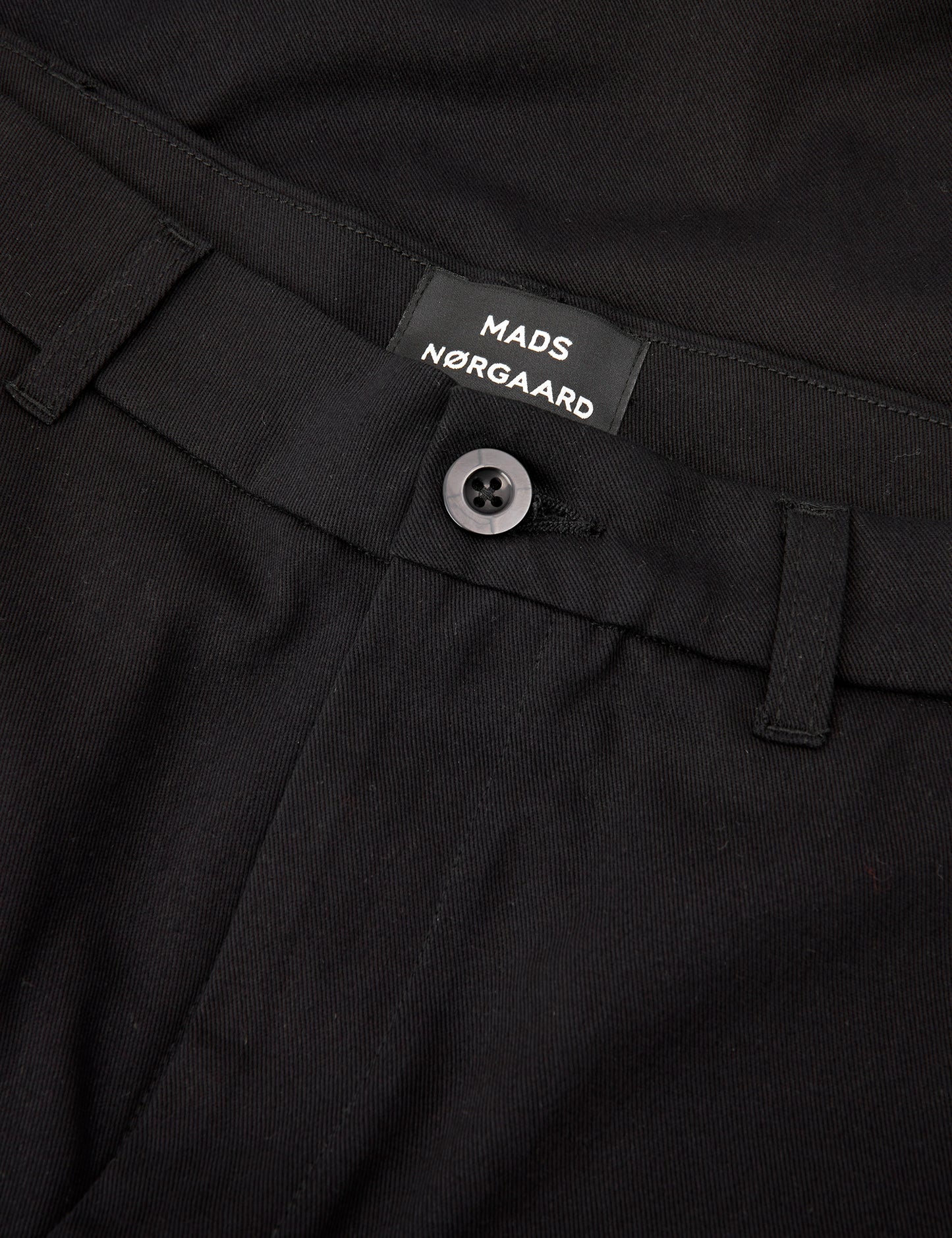 Crisp Twill Silas Pants, Black
