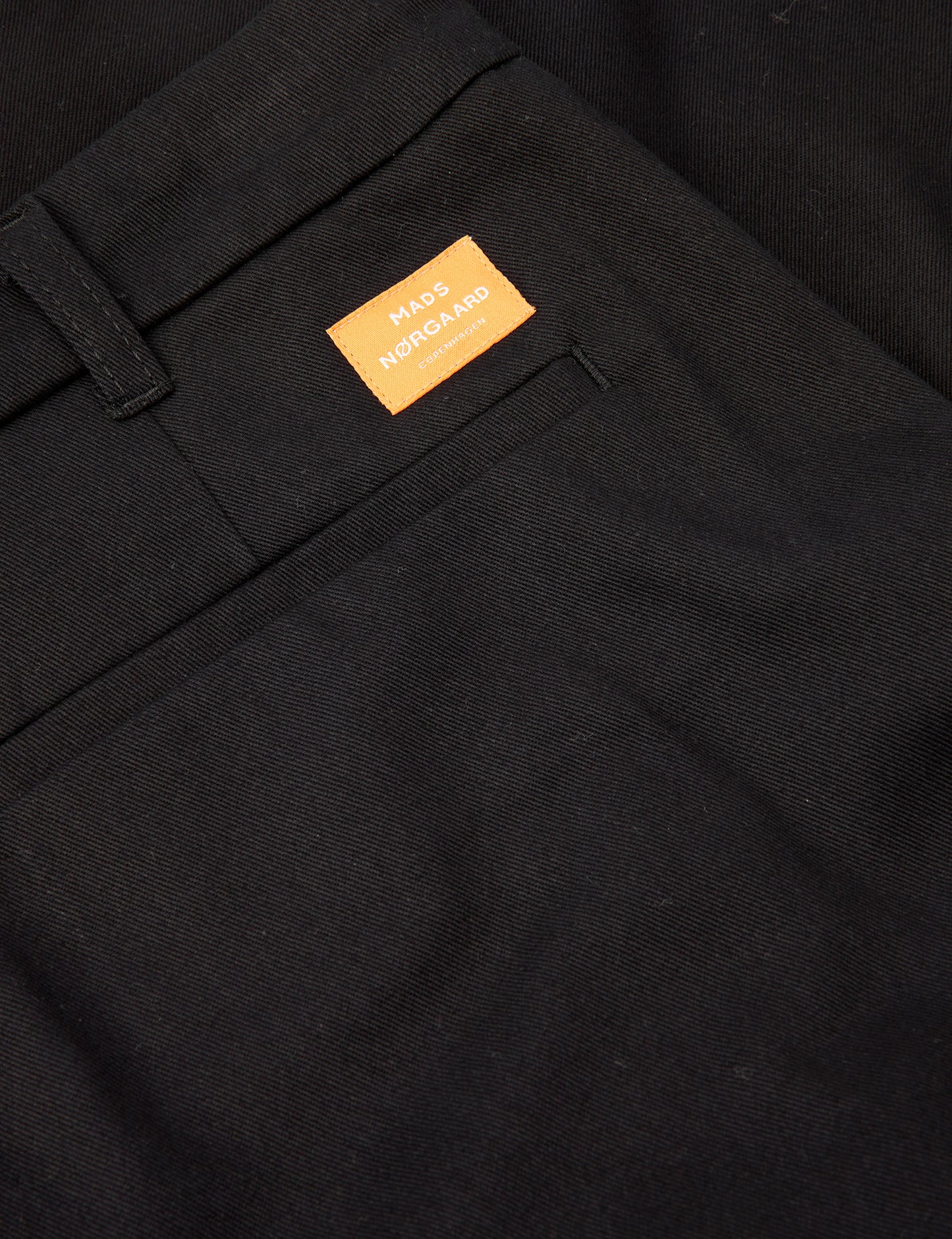 Crisp Twill Silas Pants, Black