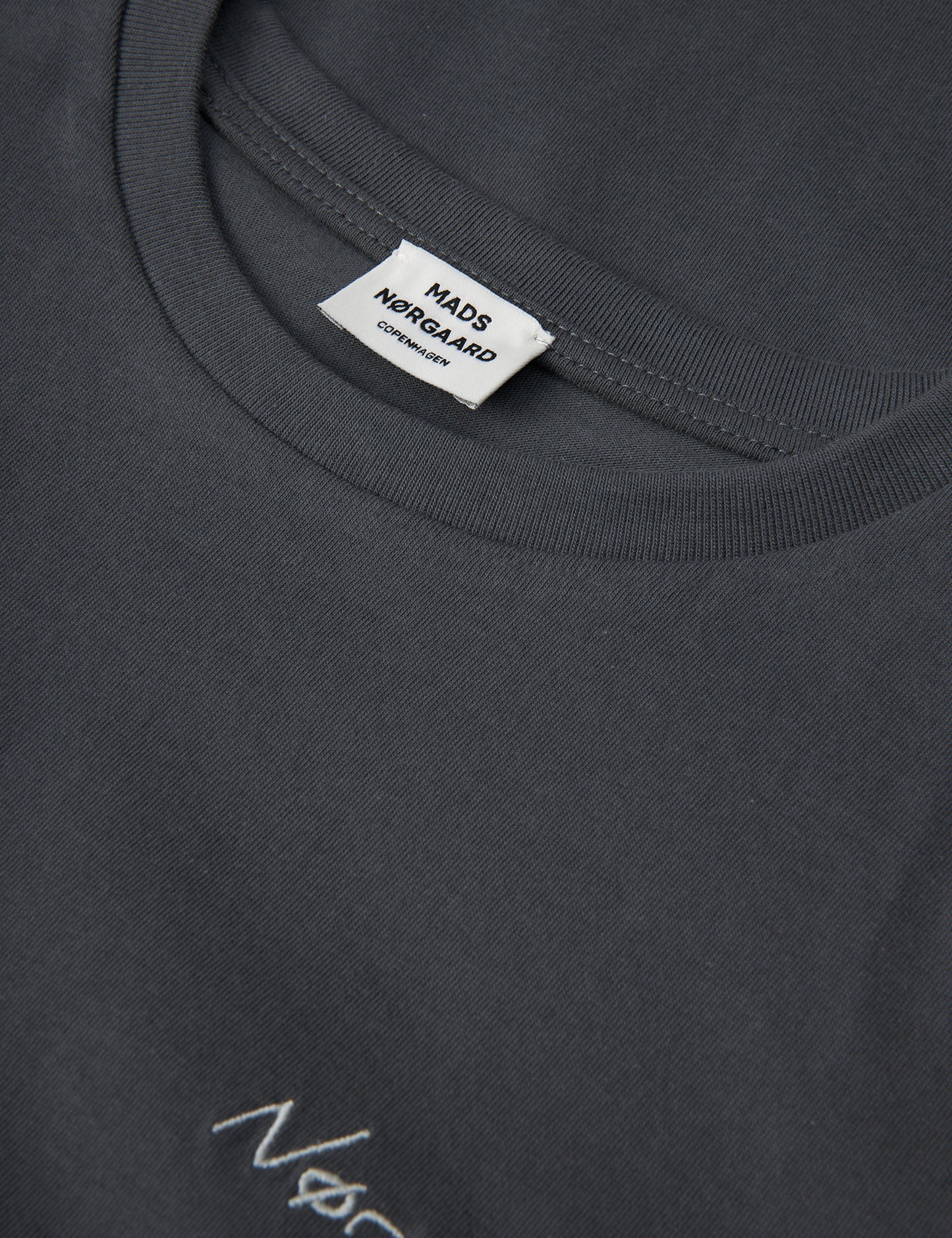 Embroidery Jersey Thorlino Tee, Asphalt