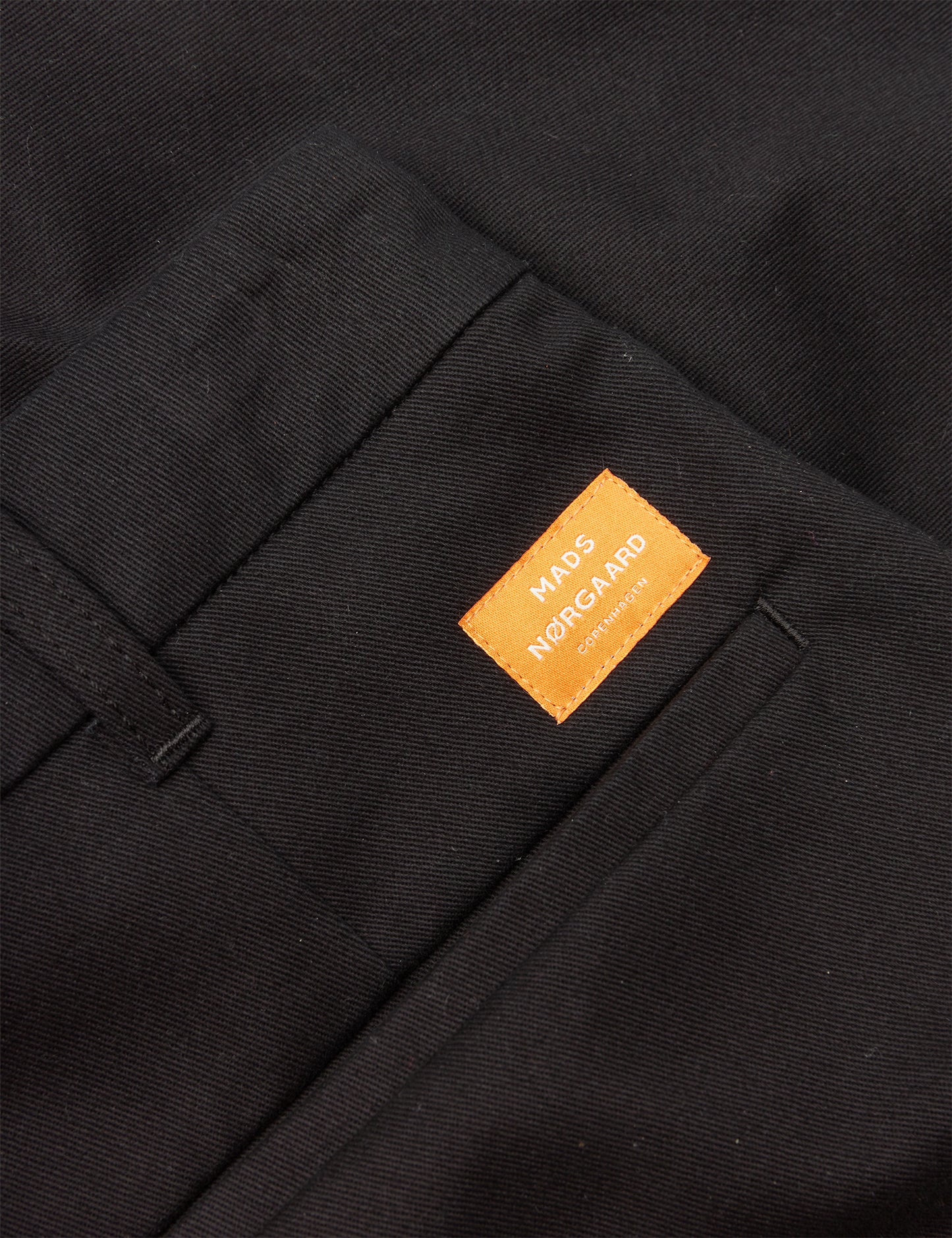 Crisp Twill Elias Pants, Black