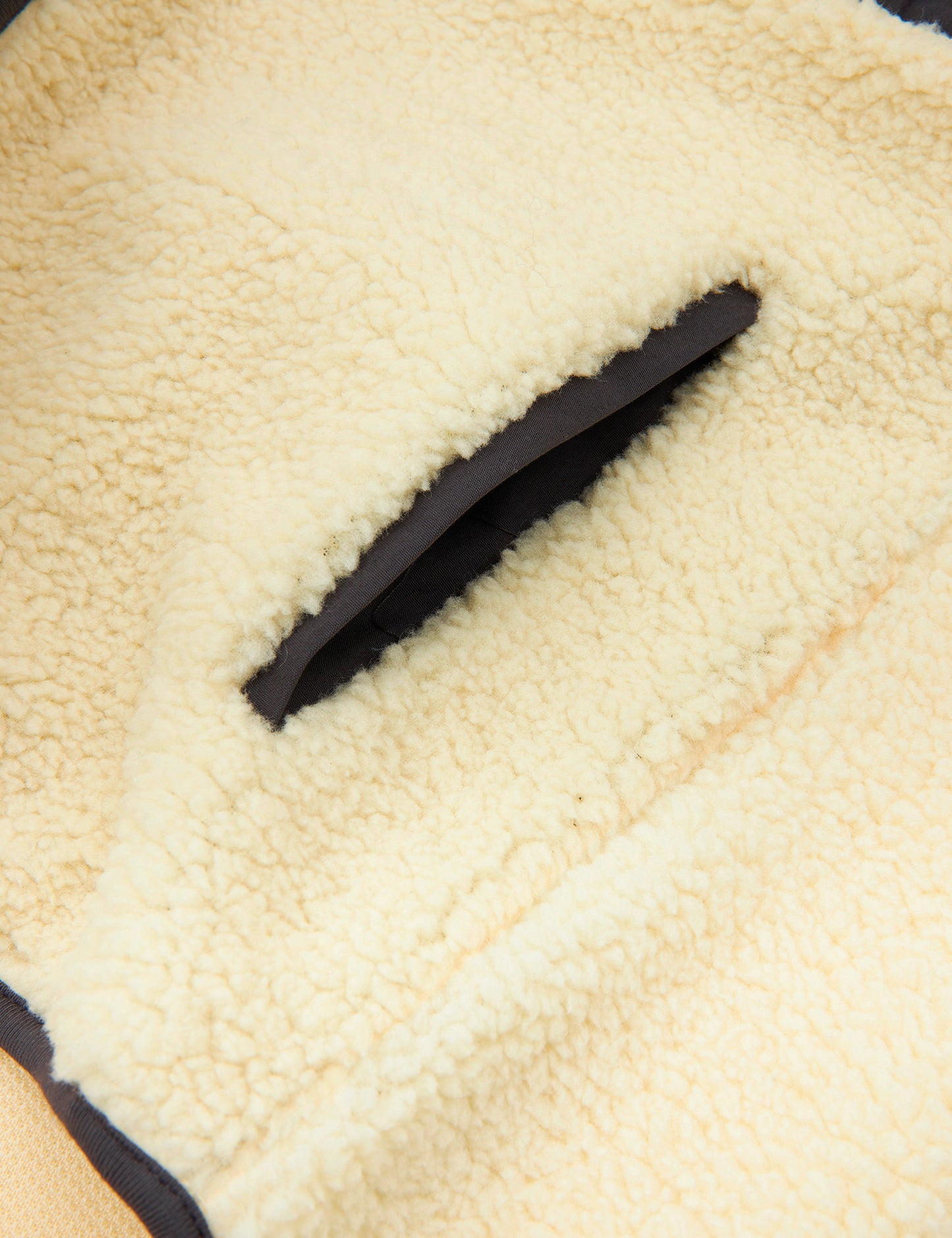 Teddy Fleece Jeffo Jacket, Vanilla Custard/Asphalt