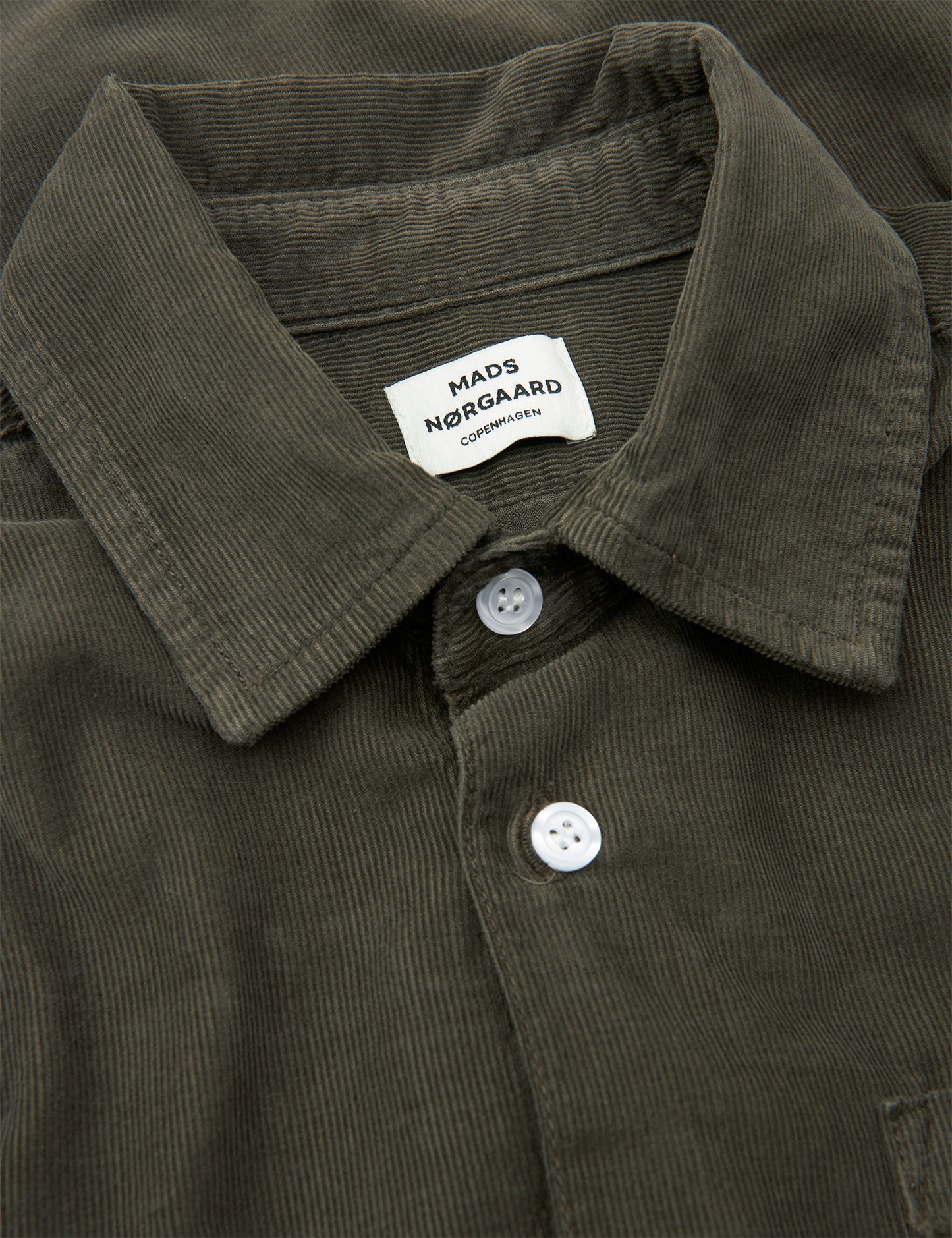 Organic Cord Svano Shirt, Tarmac