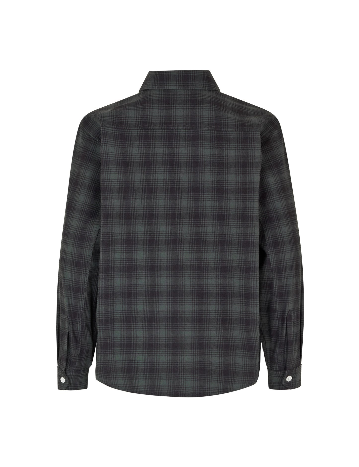Cotton Flannel Svano Shirt, Asphalt Check