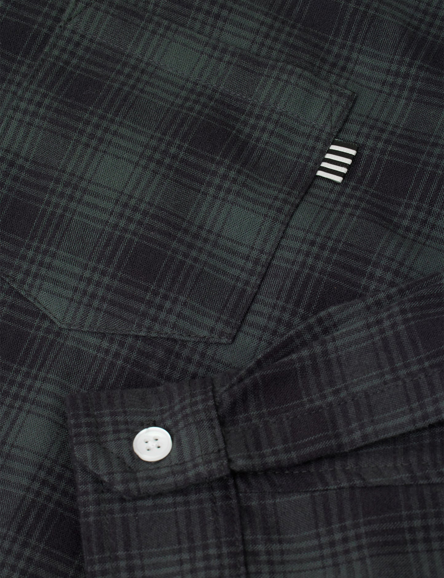 Cotton Flannel Svano Shirt, Asphalt Check