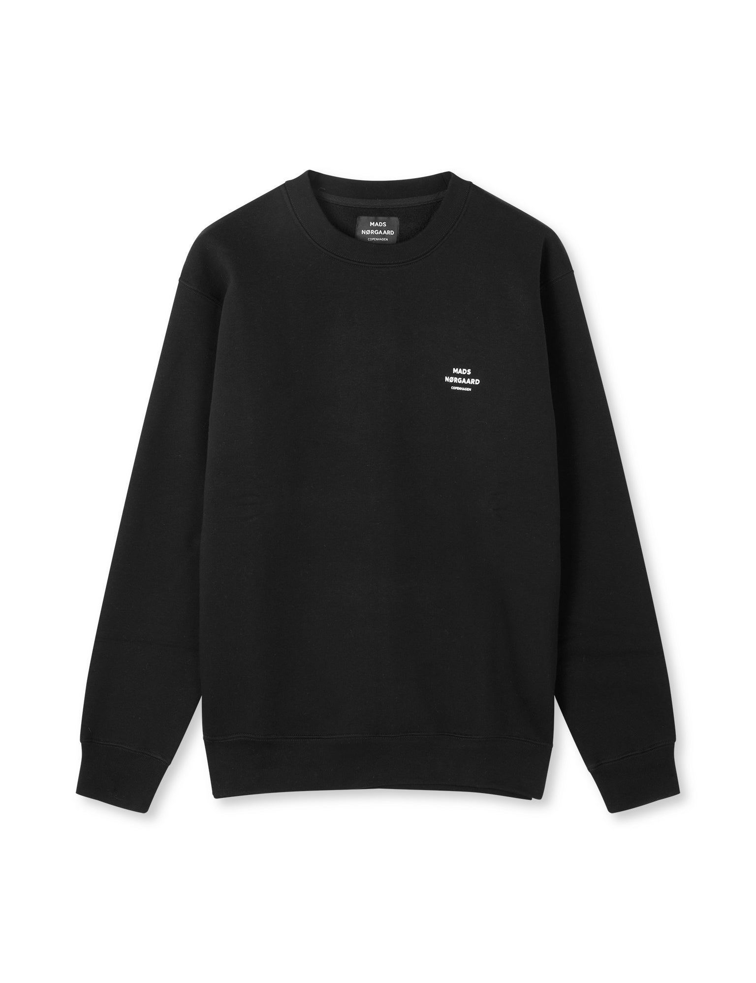 関税込み【 】neck logo sweatshirt in black PUFF LOGO SWEATSHIRT IN STRUCTURED TERRY in BLACK