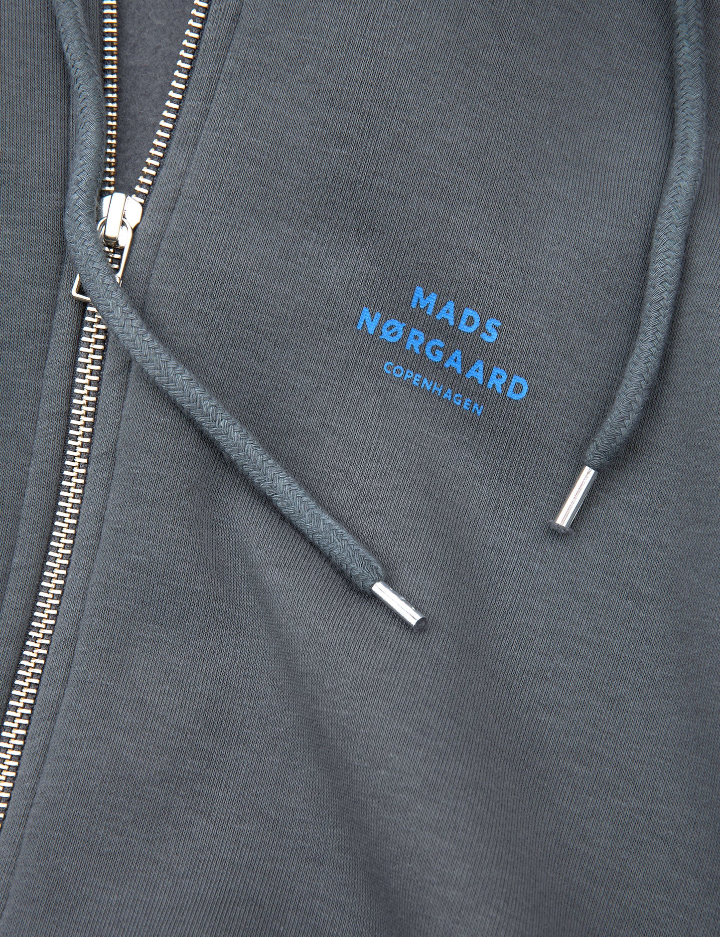 Standard Hoodie Zip Logo Sweat, Asphalt