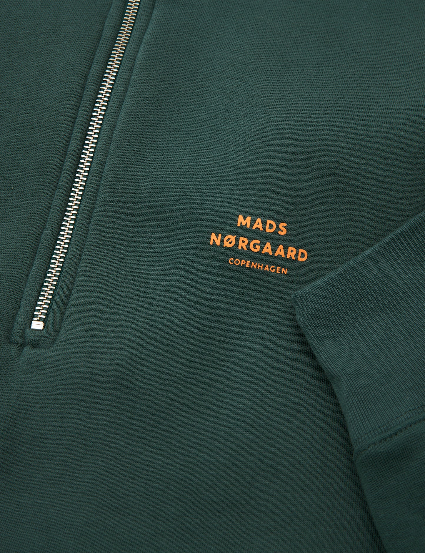 Standard Half Zip Logo Sweat, Darkest Spruce