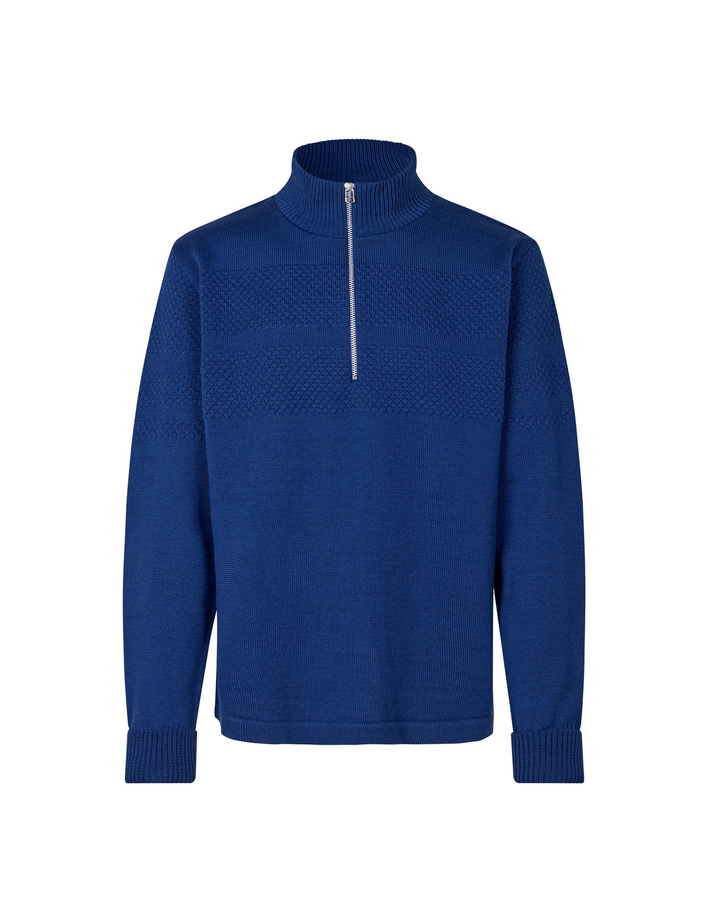 Wool Klemens Half Zip Knit, Estate Blue