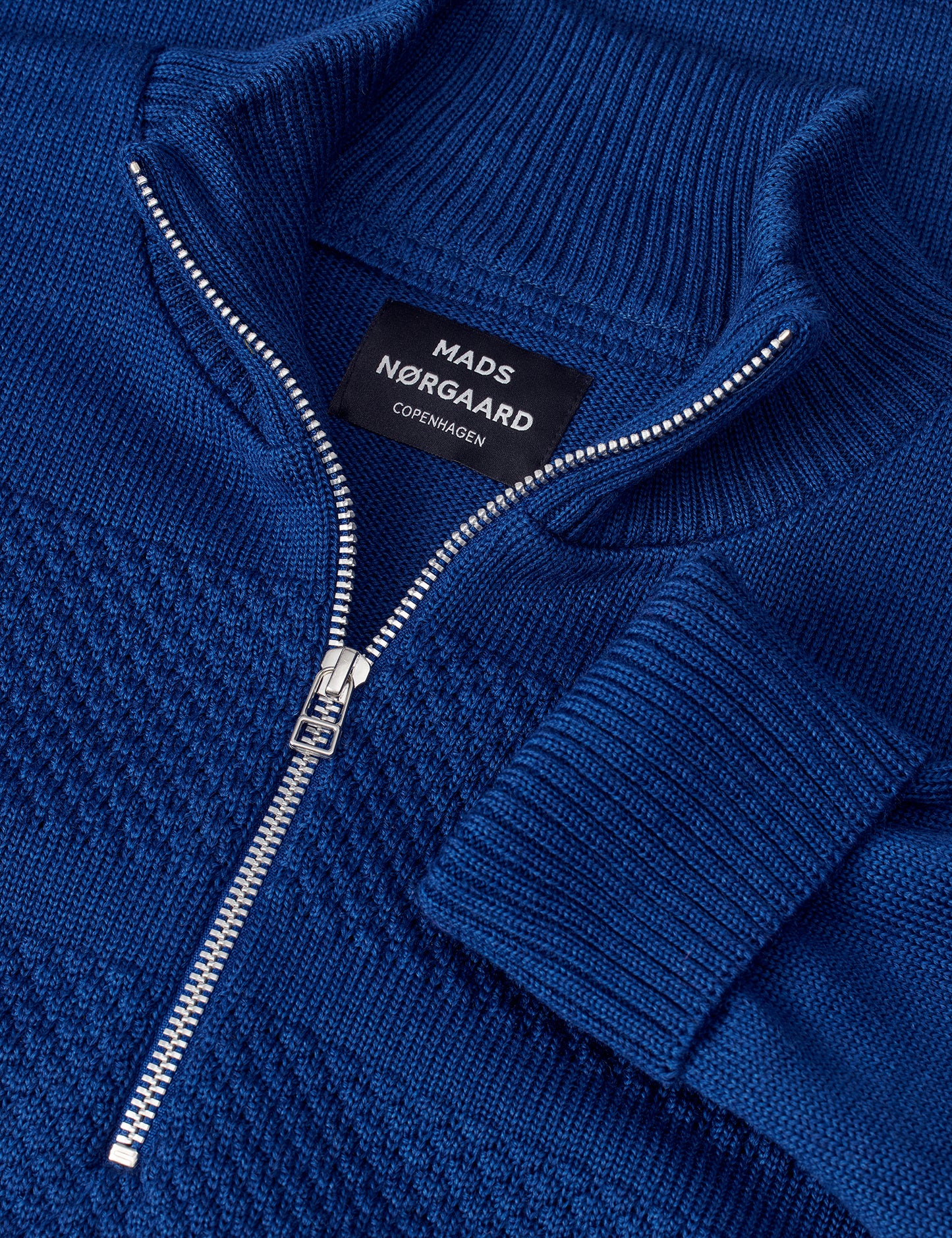Wool Klemens Half Zip Knit, Estate Blue