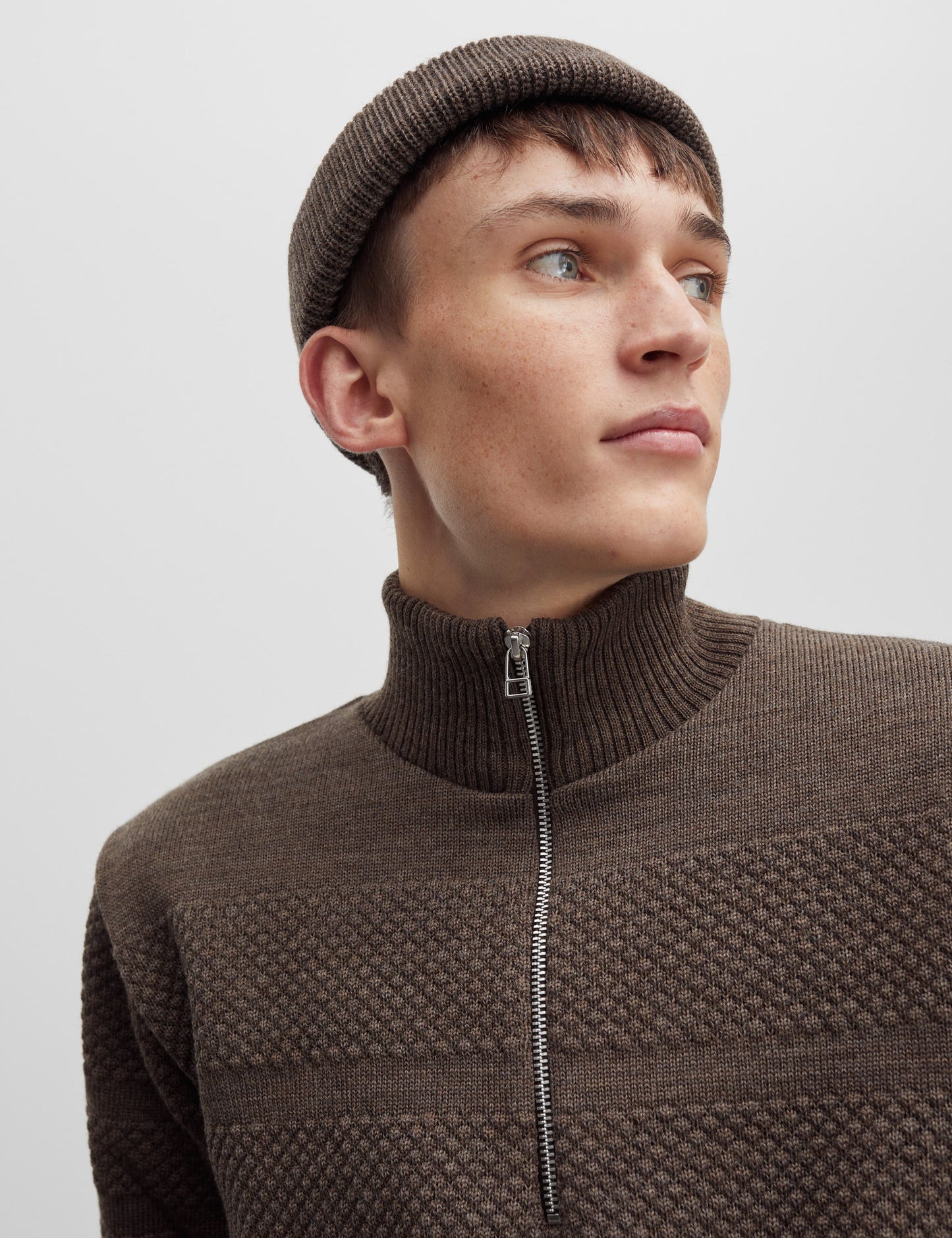 Wool Klemens Half Zip Knit, Cub