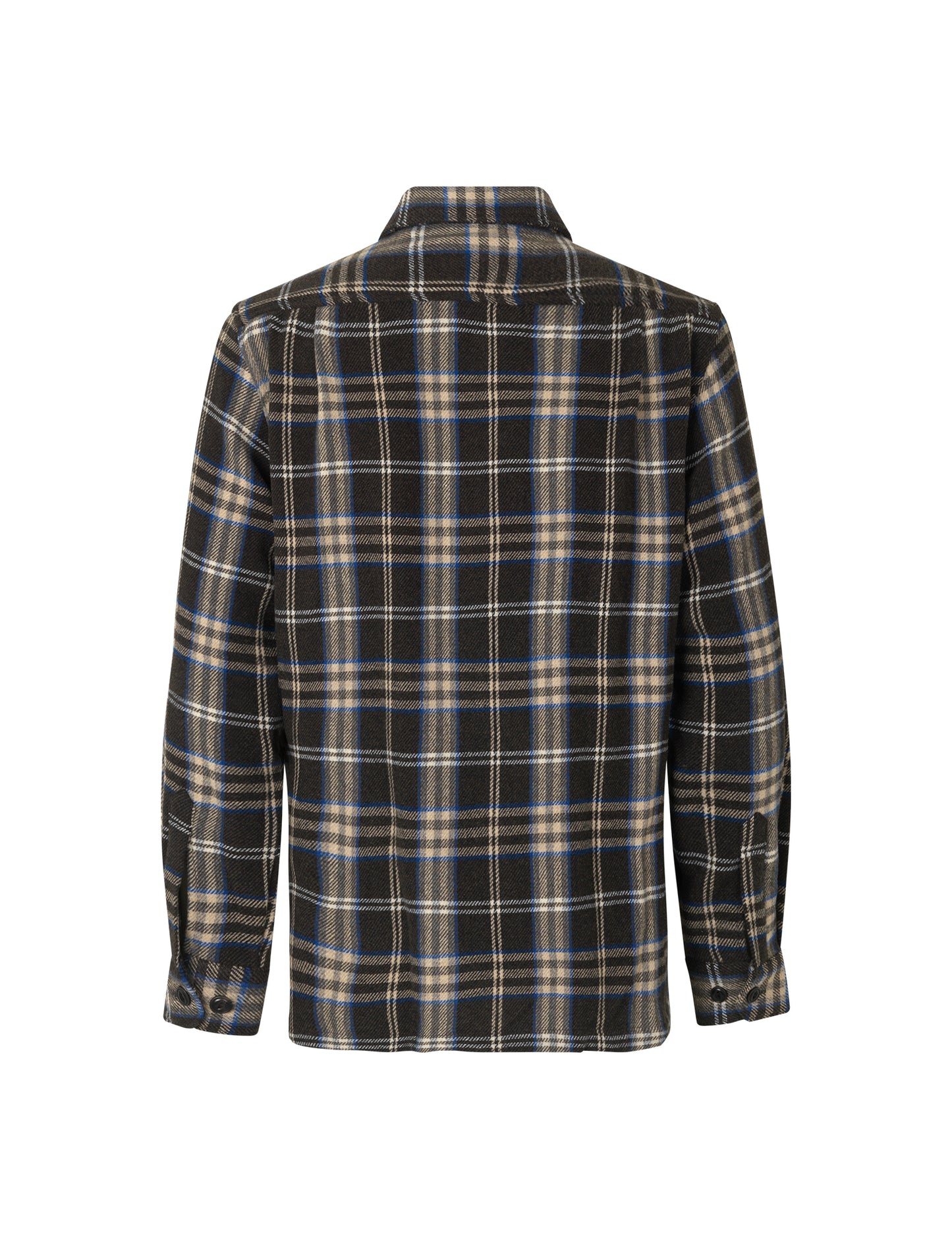 Soft Wool Roar Check Shirt, Black Check