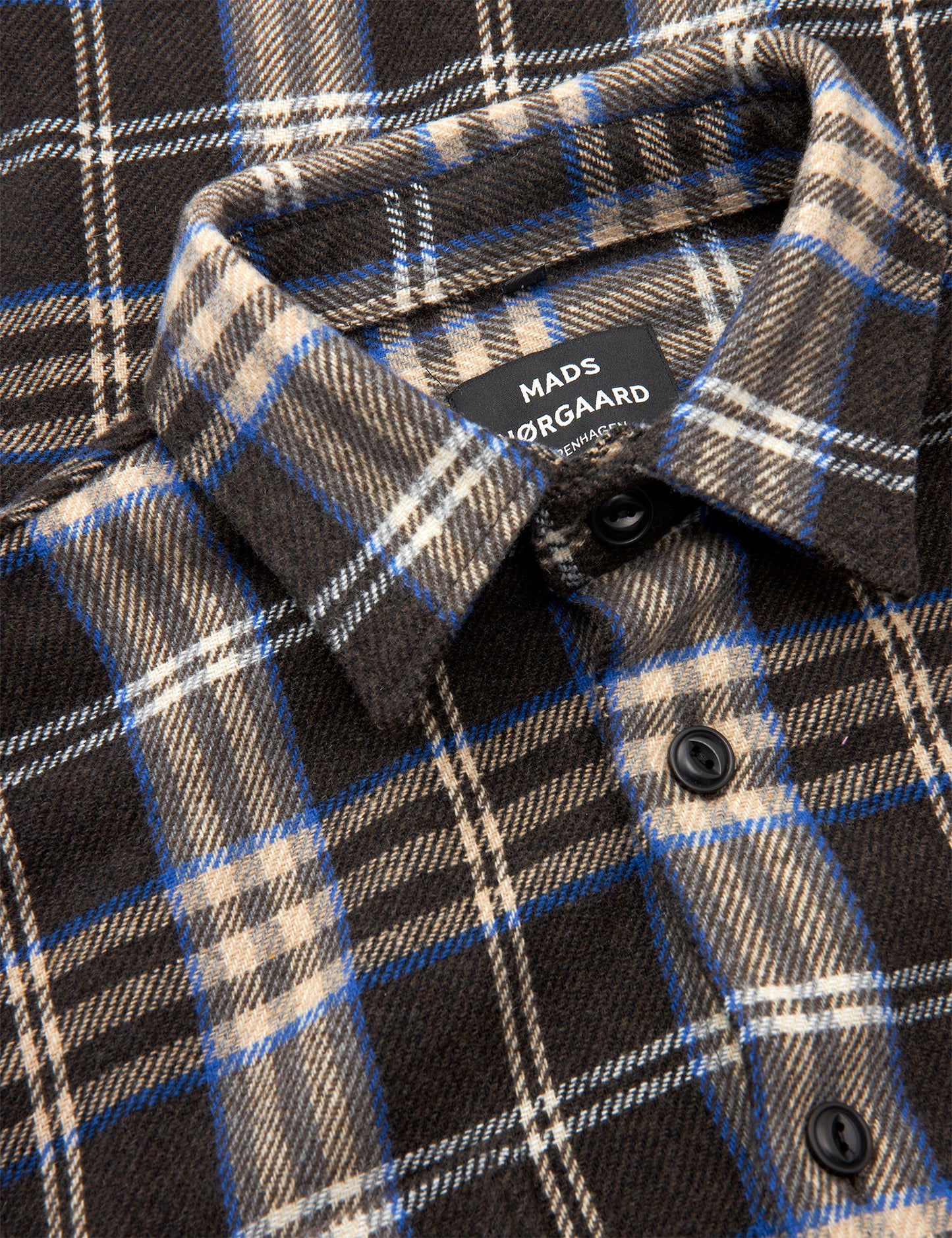 Soft Wool Roar Check Shirt, Black Check