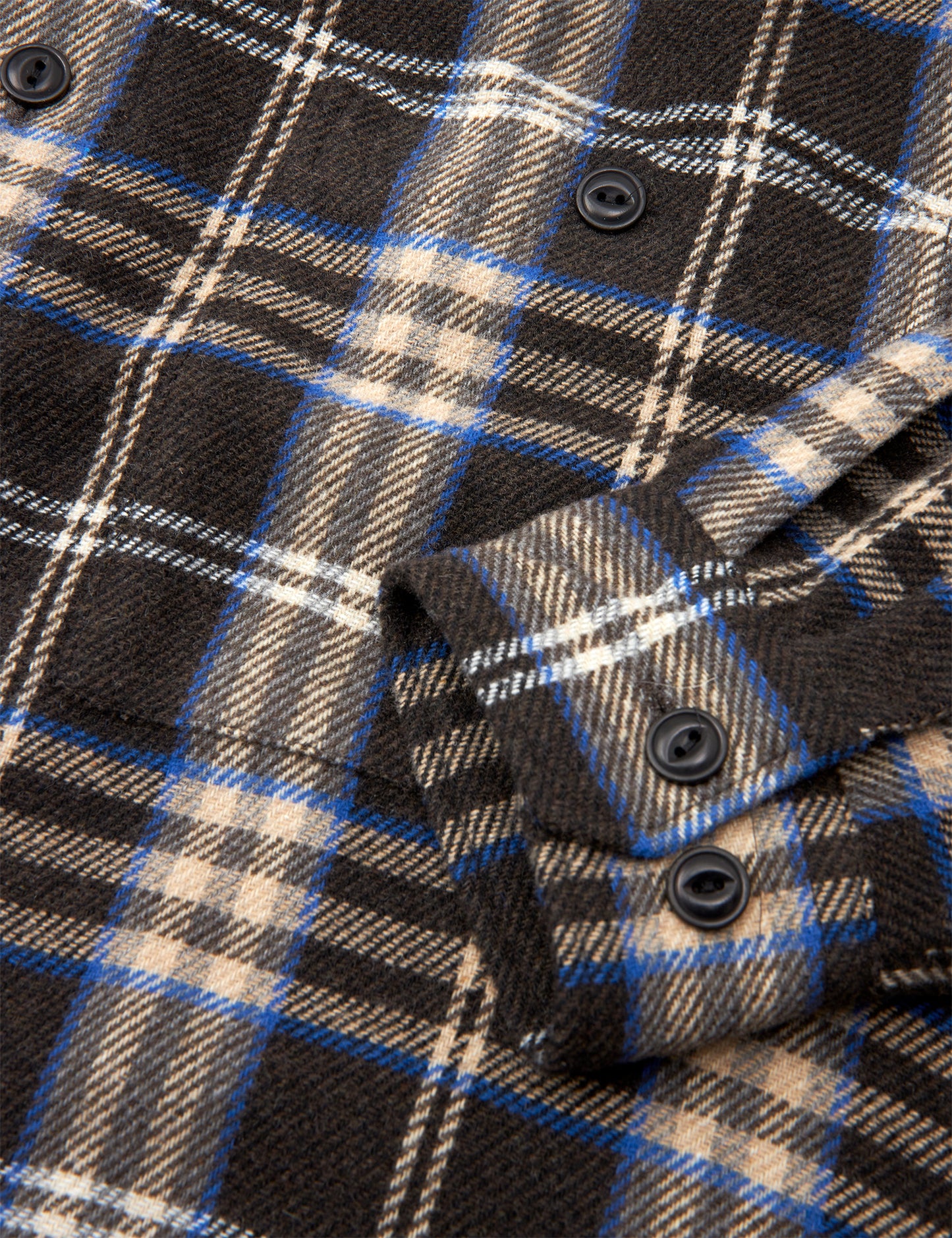 Soft Wool Roar Check Shirt, Black Check