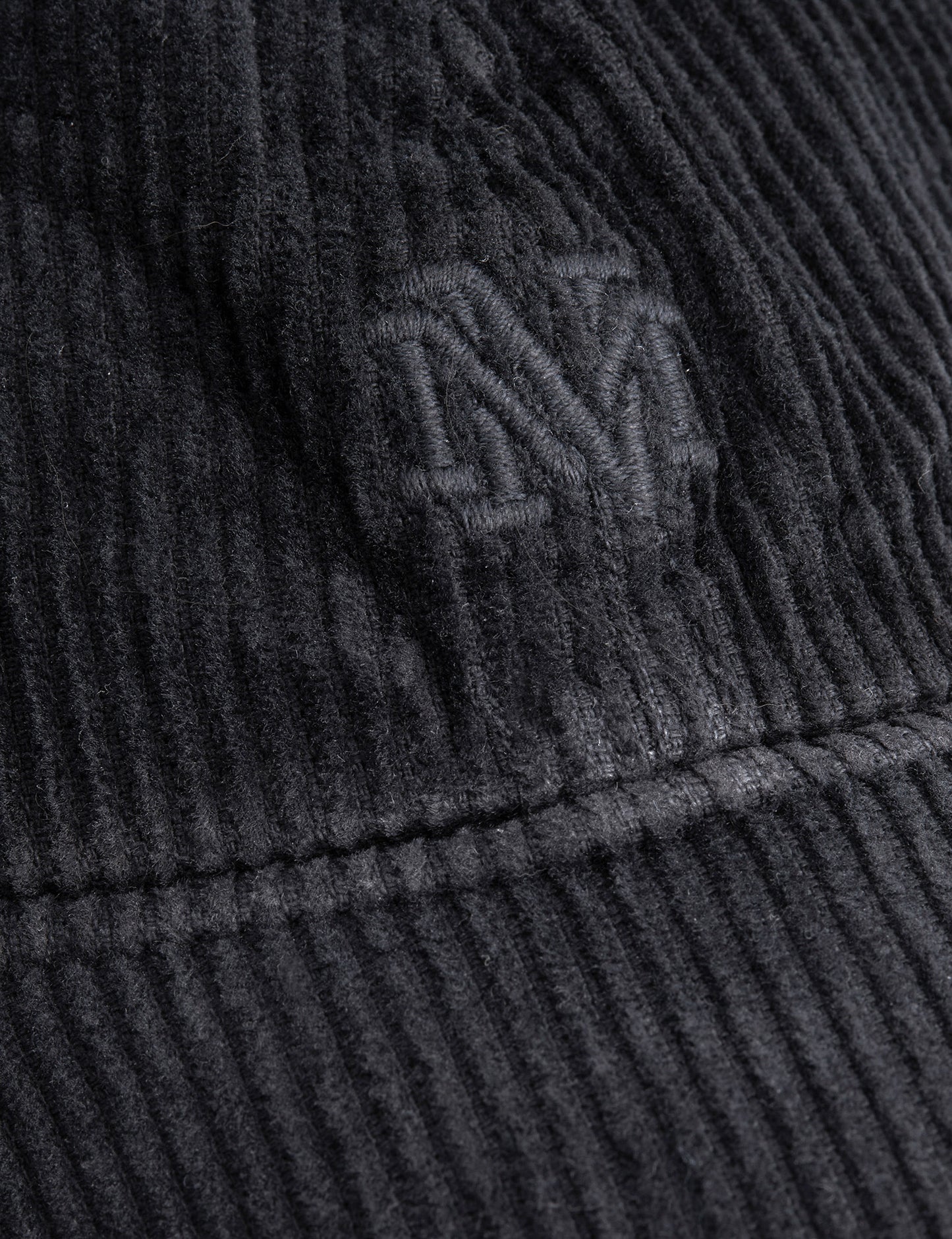 Cotton Corduroy Wesley Cap, Black