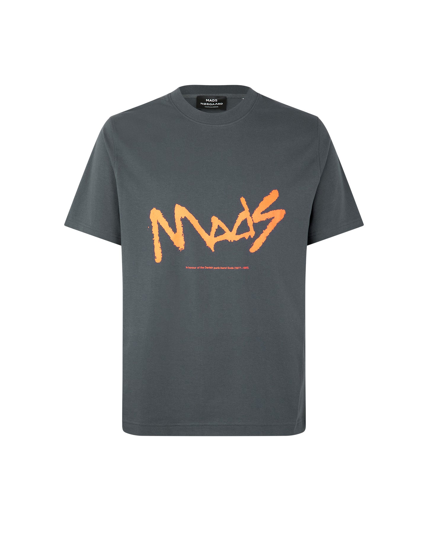 Cotton Jersey Frode Mads Tee, Asphalt
