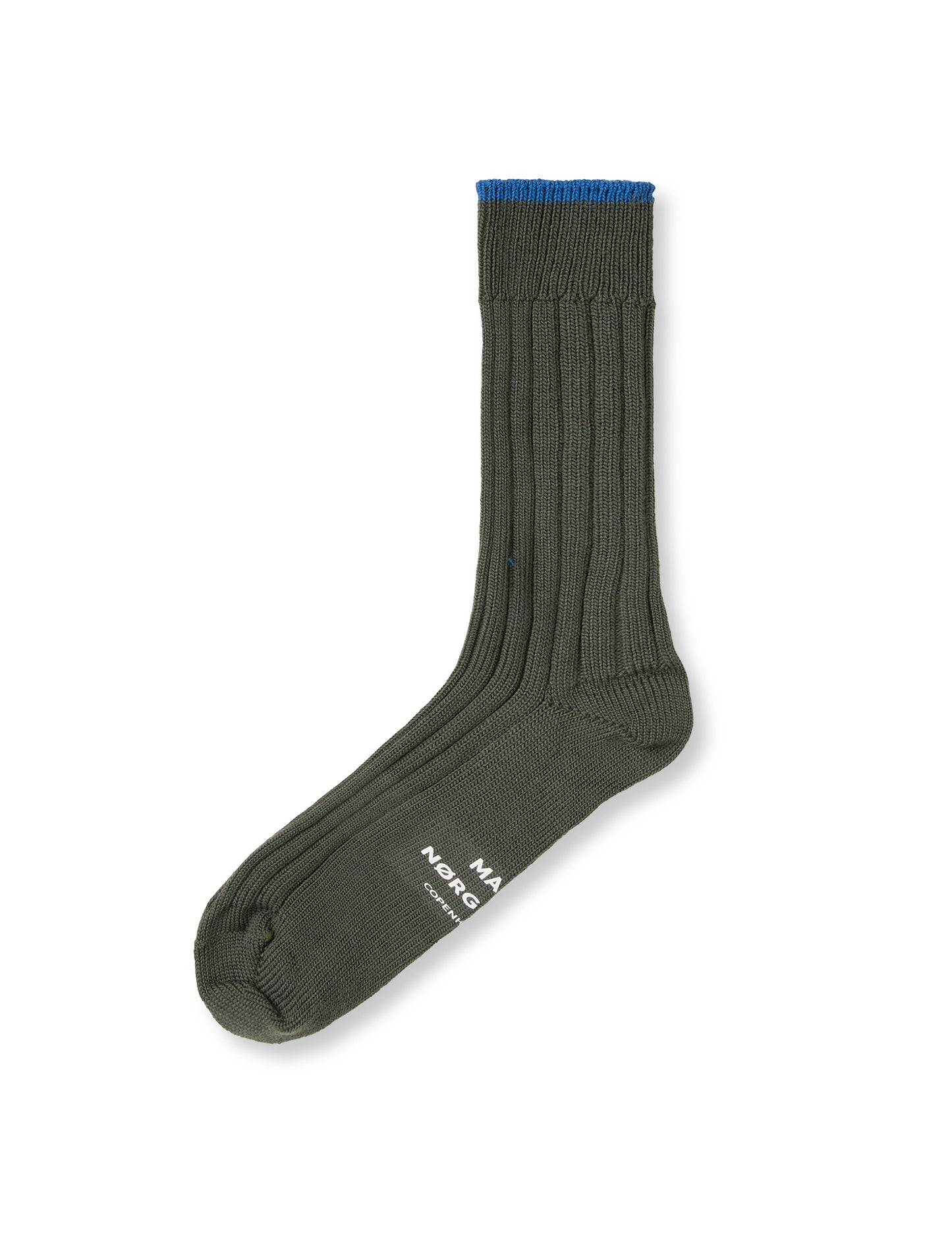 Woolen Carl Rib Socks, Grape Leaf