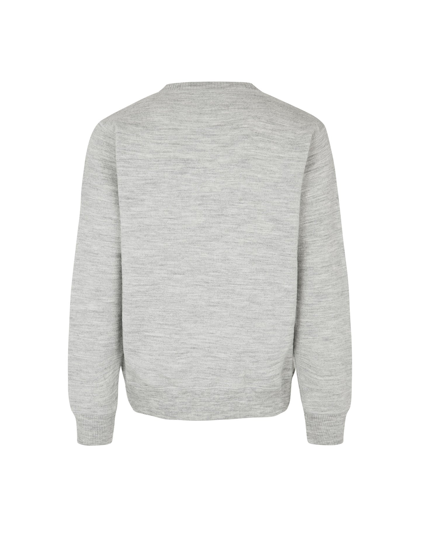 Wool Fleece Hans Sweat, Grey Melange