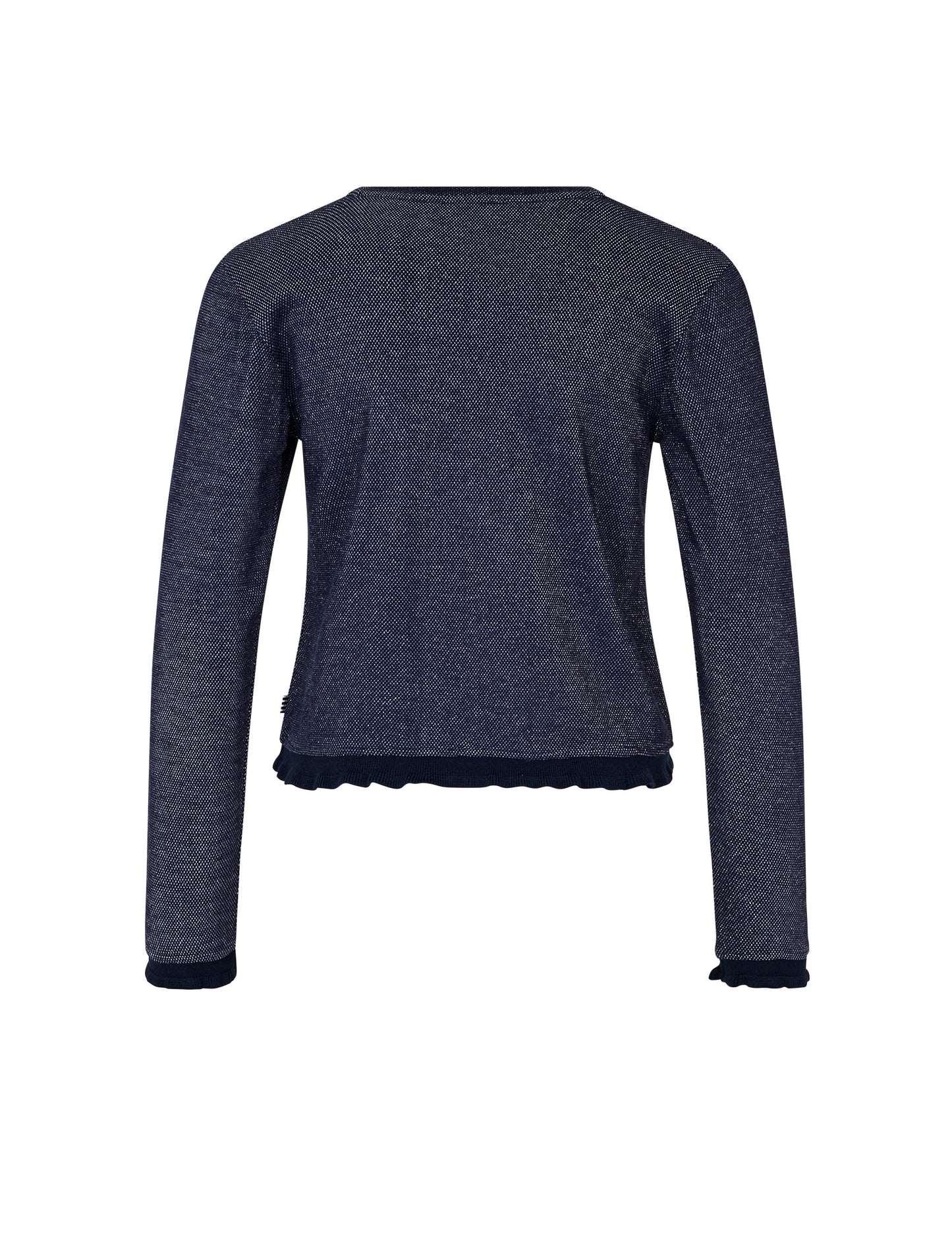 Viscose Glitter Trisa Top, Navy