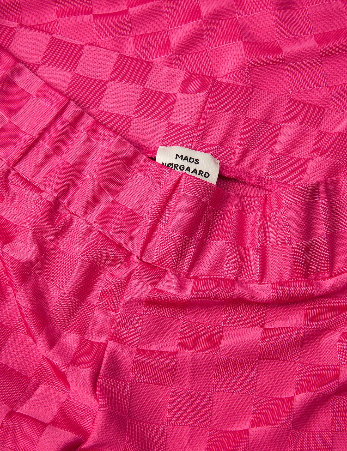 Check Jersey Vera Pants, Fuchsia Purple