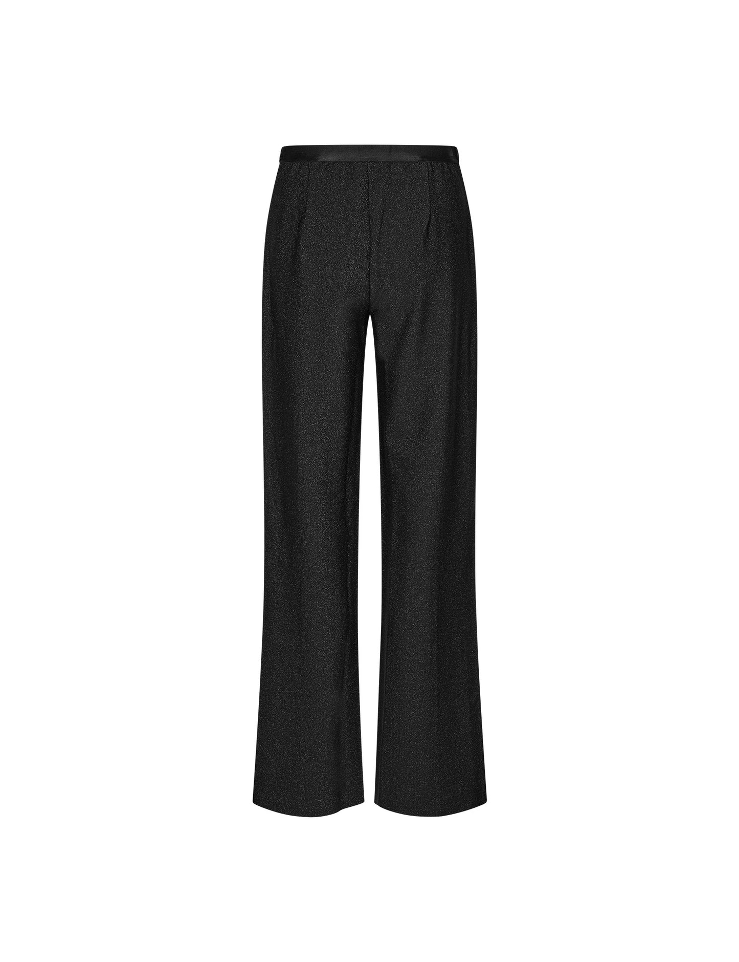 Glitter Stretch Pirla Pants, Black
