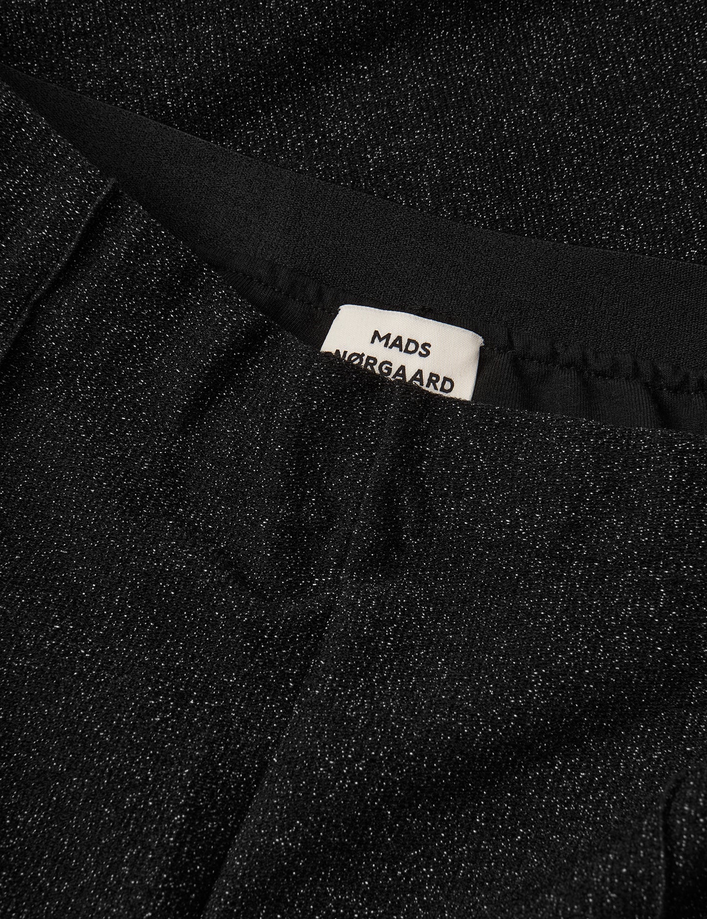 Glitter Stretch Pirla Pants, Black