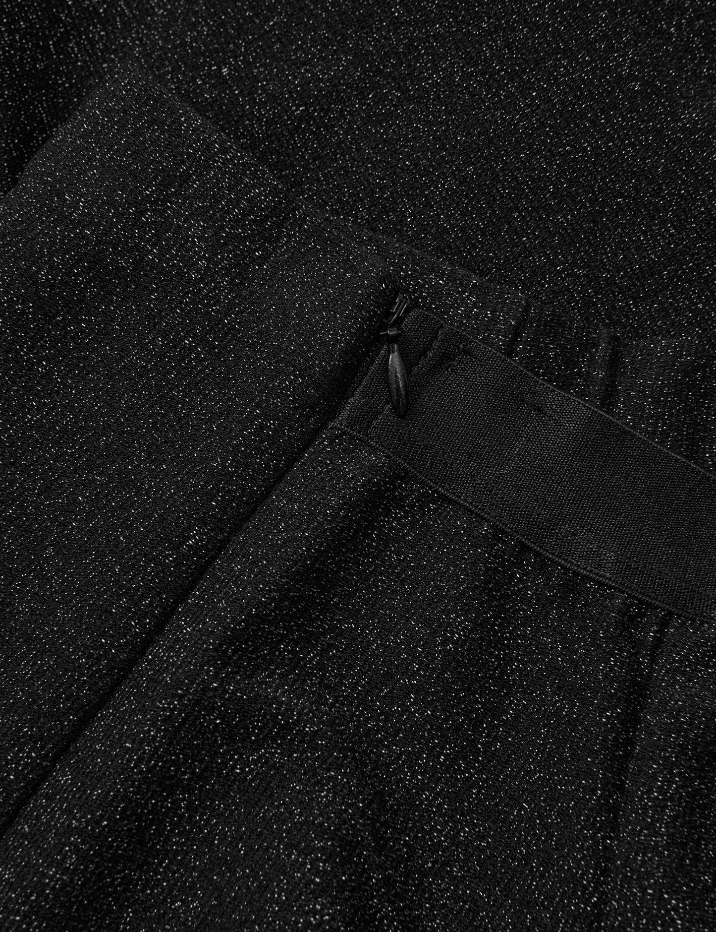 Glitter Stretch Pirla Pants, Black