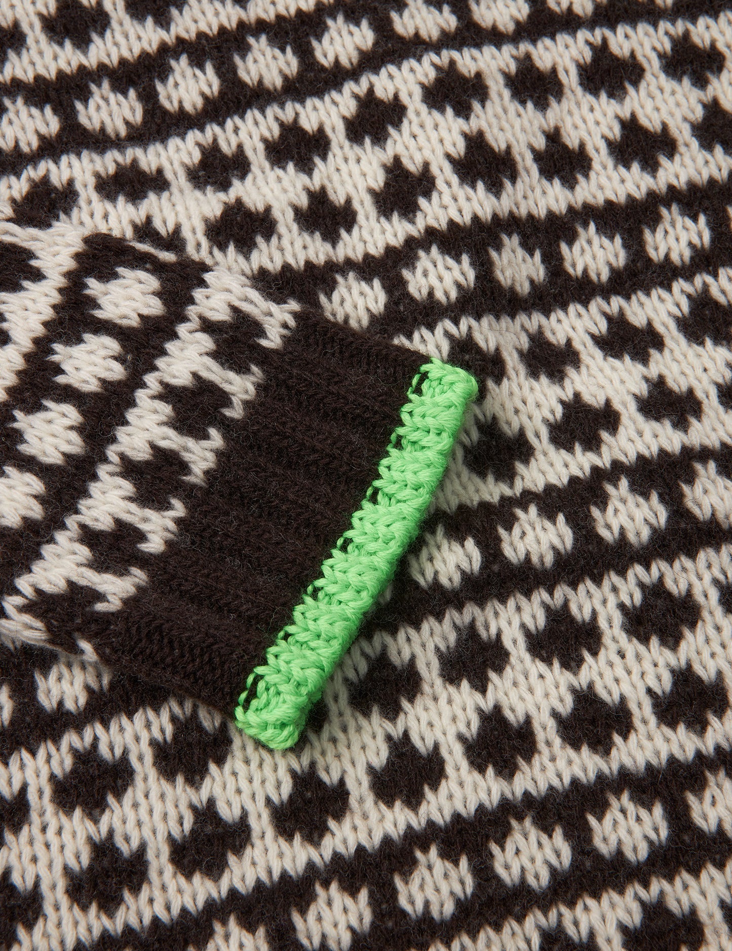 Recycled Iceland Kimilla Sweater, Black Coffee/Winter White