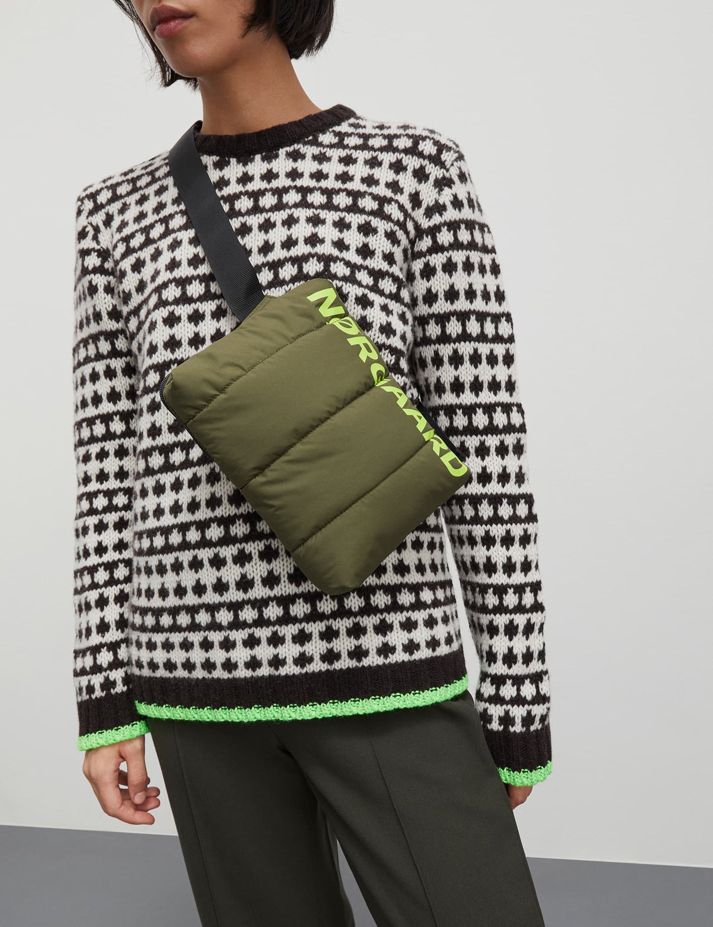 Recycle Fendor Crossbody Bag, Forest Night