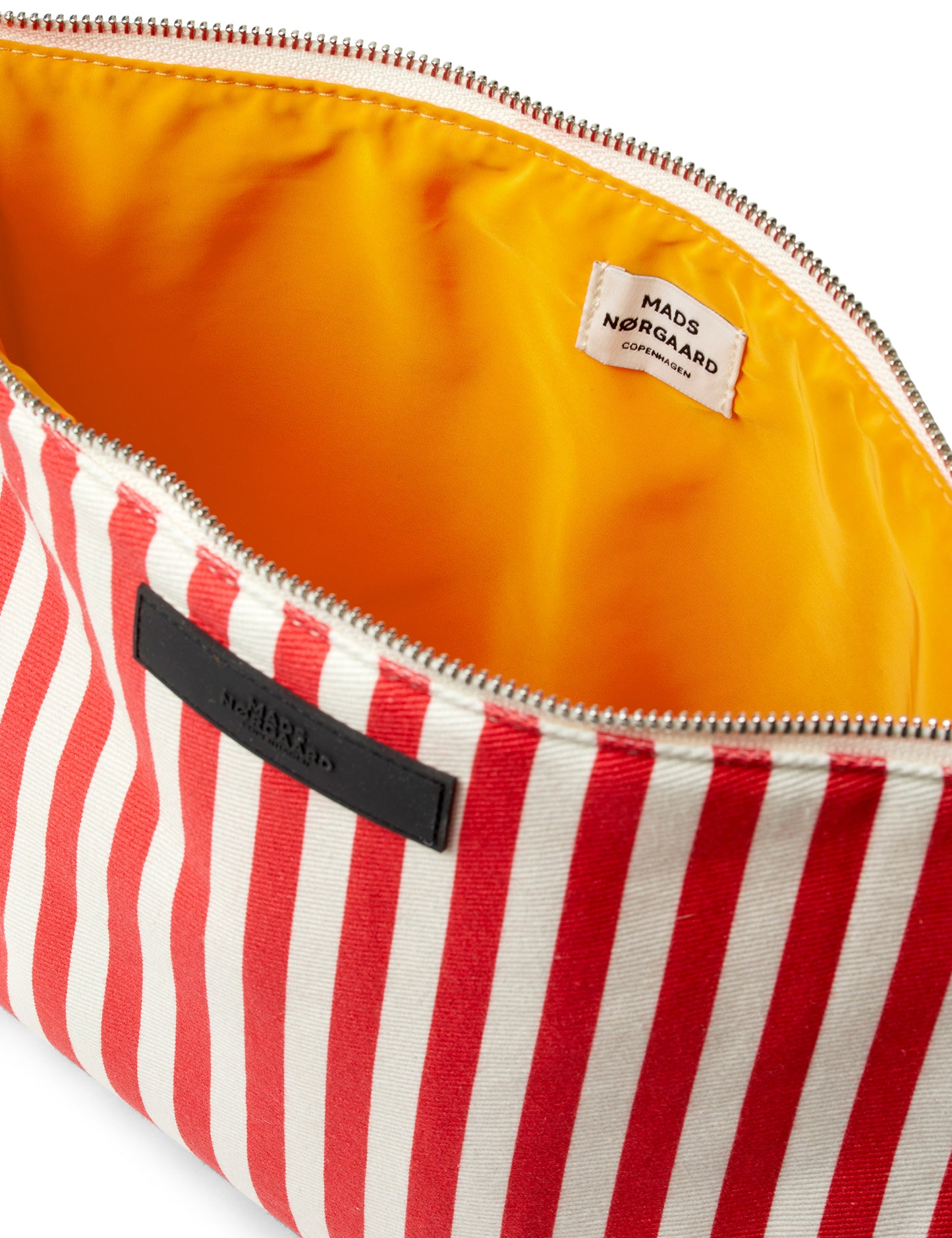 Recy Cotton AOP Hilden Bag, Stripe Fiery Red/Vanilla Ice