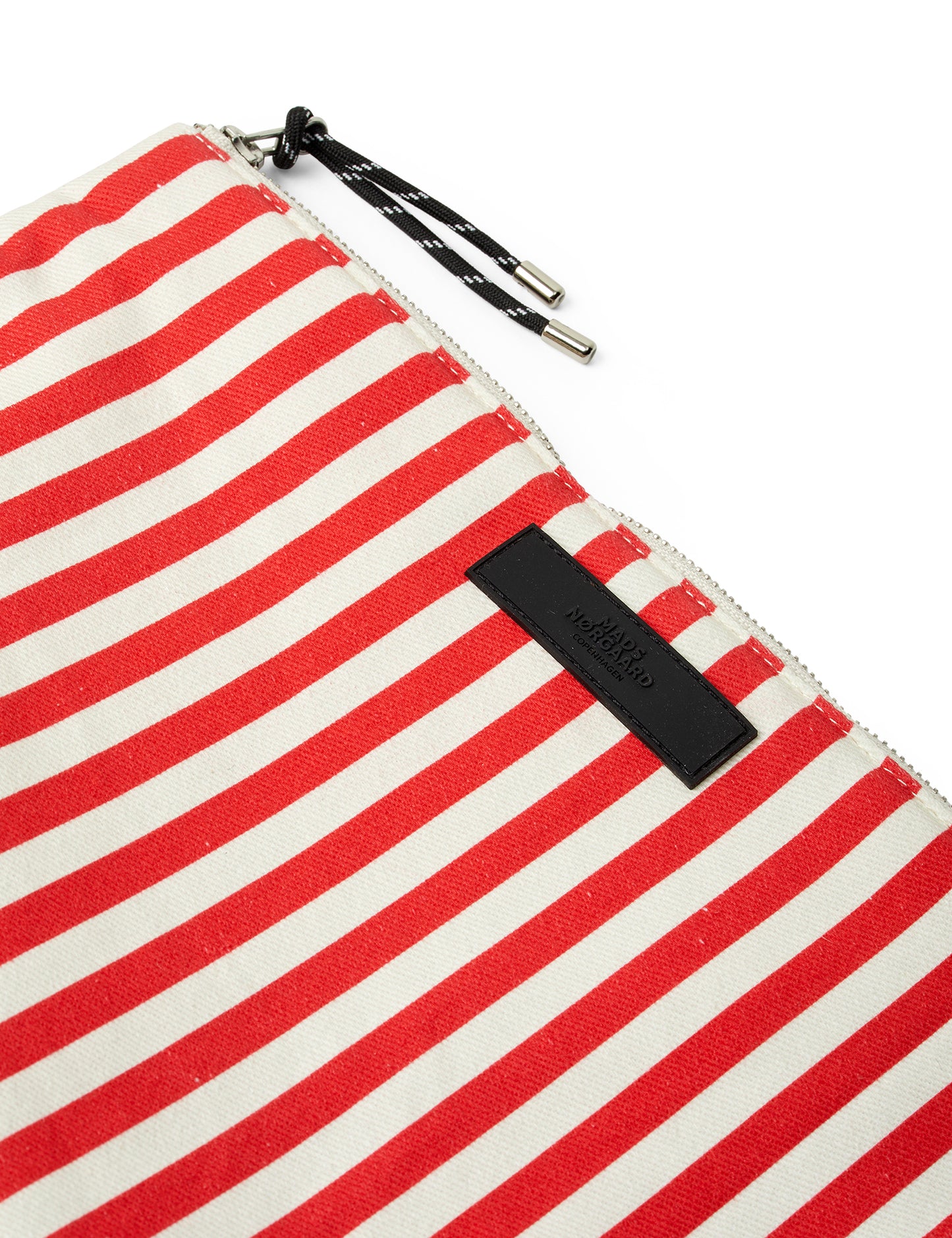 Recy Cotton AOP Hilden Bag, Stripe Fiery Red/Vanilla Ice