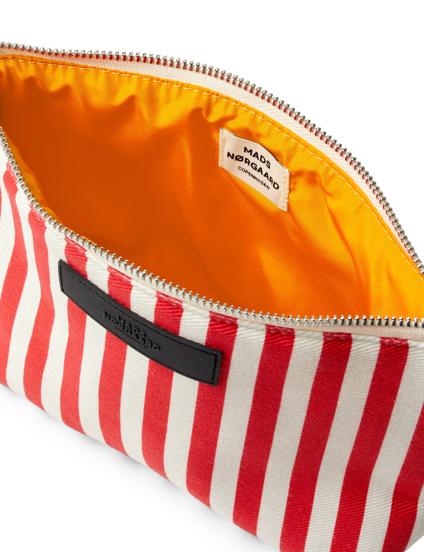 Recy Cotton AOP Hof Bag, Stripe Fiery Red/Vanilla Ice