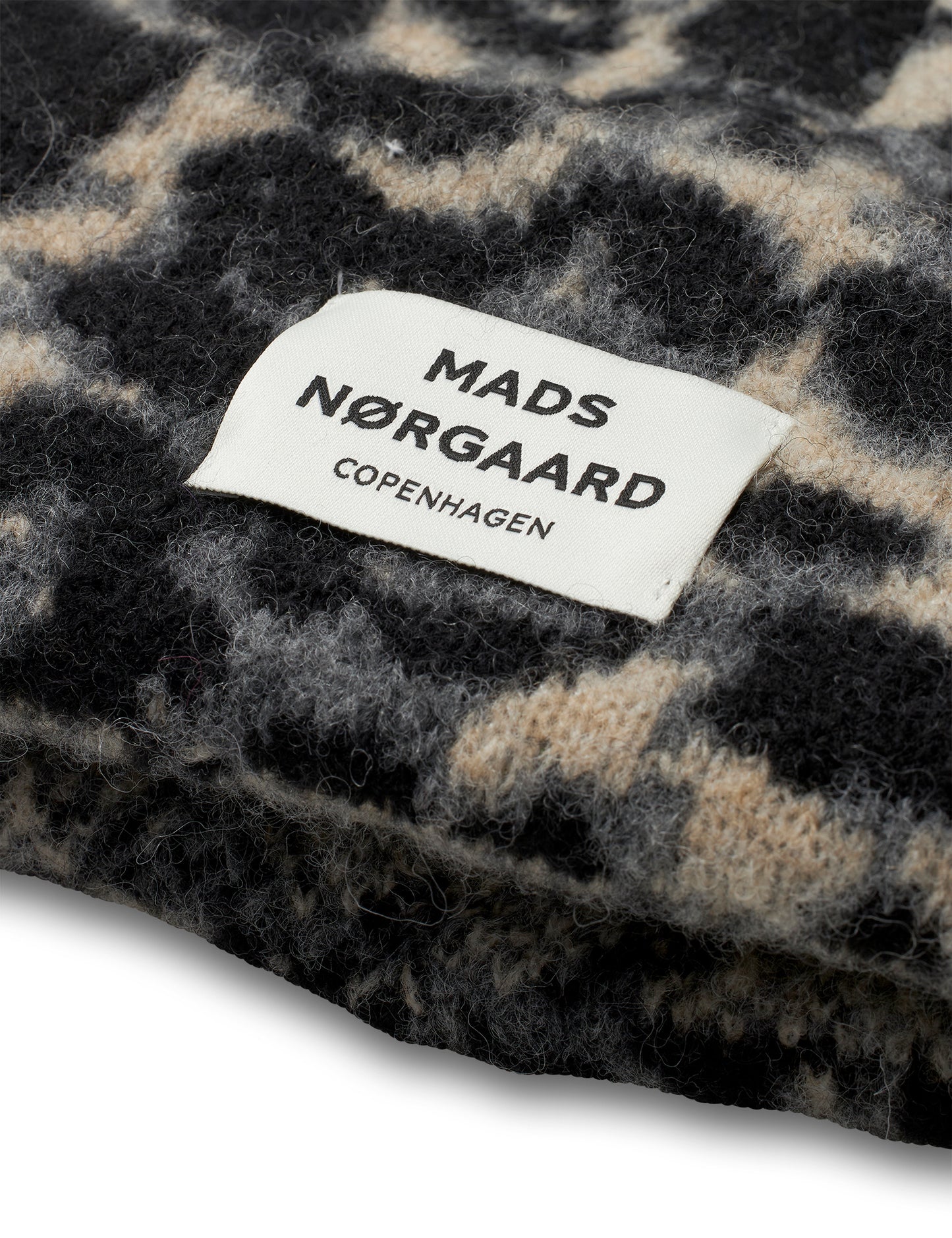 Tosca Anuska Hat AOP, Dark Grey Melange/French Oak