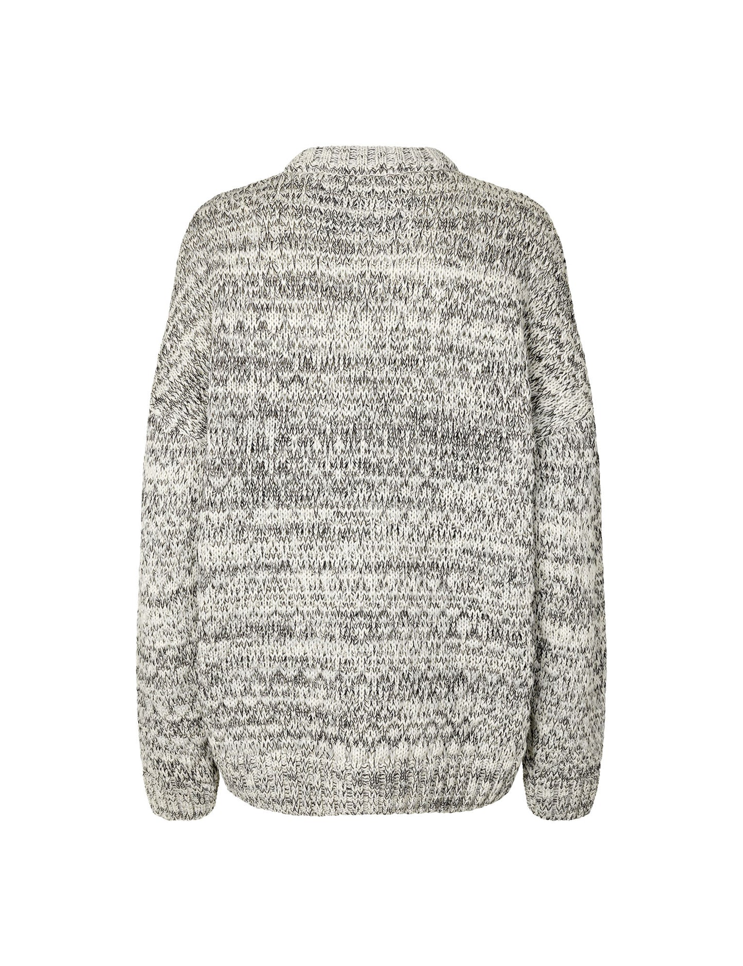 100% Wool Bruno Sweater, Off White/Black