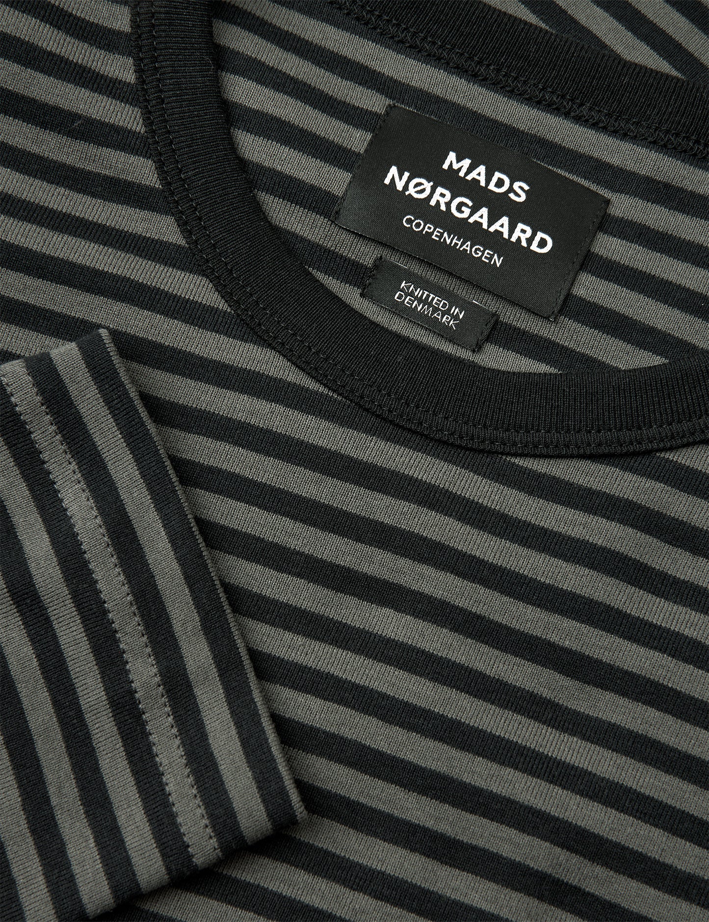 Duo Rib Tobias Tee LS, Beluga/Black