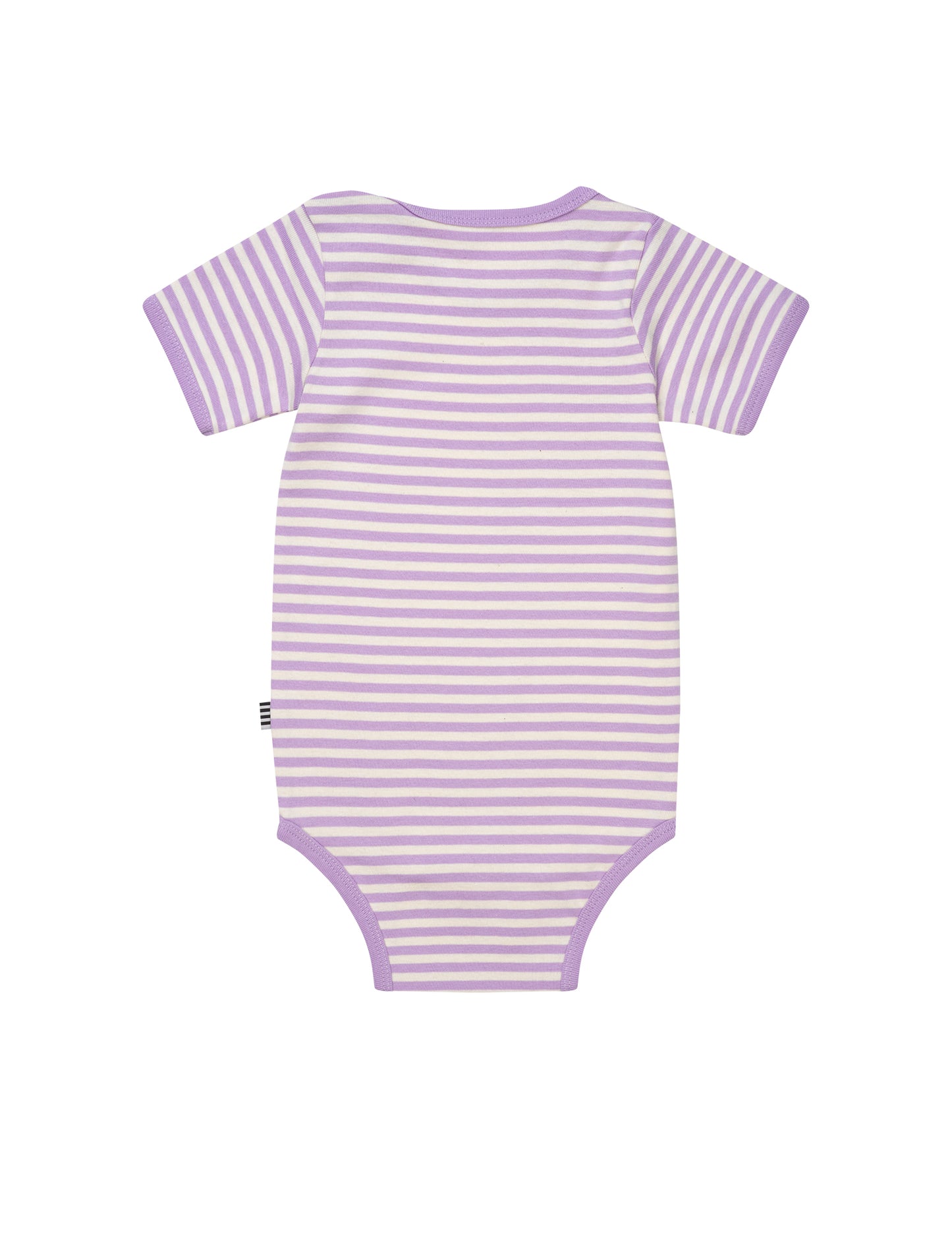 Soft Duo Striped Body Short Sleeve, Off White/Lavendula