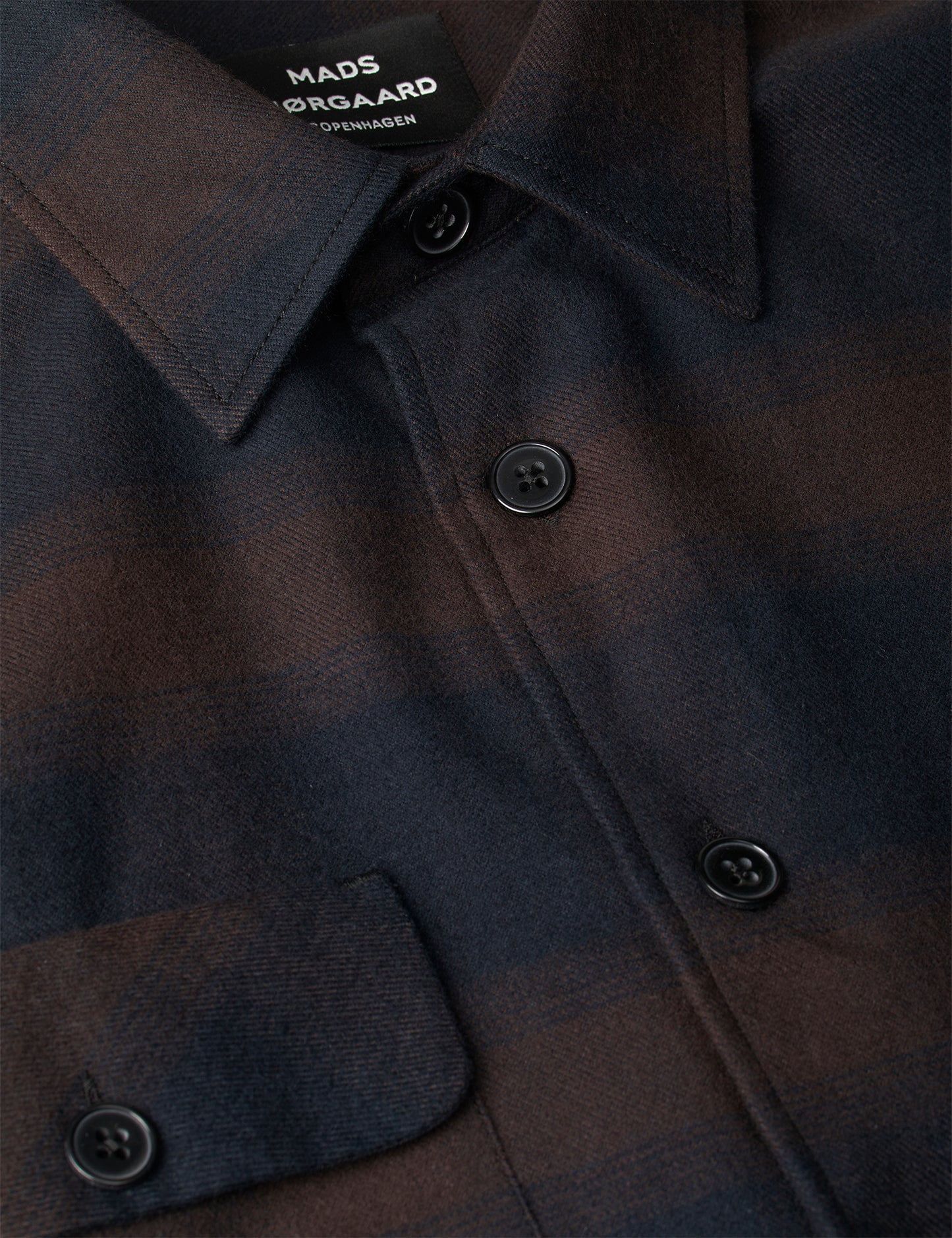 Flannel Heavy Malte Check Shirt, Deep Well/After Dark Check
