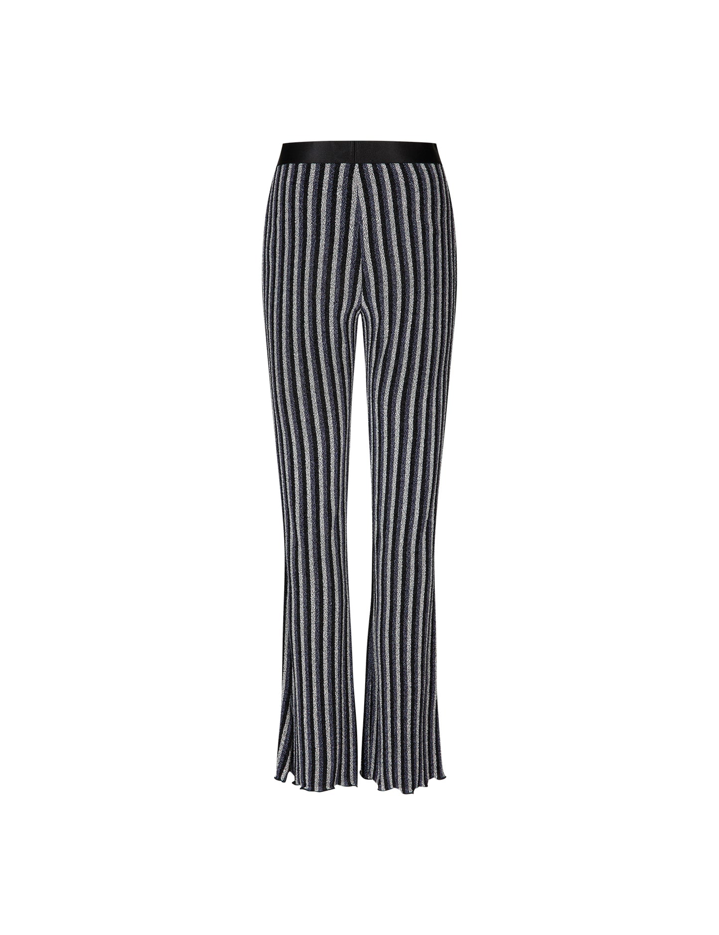 Glitter Jersey Uri Pants, Glitter Stripe/ Silver