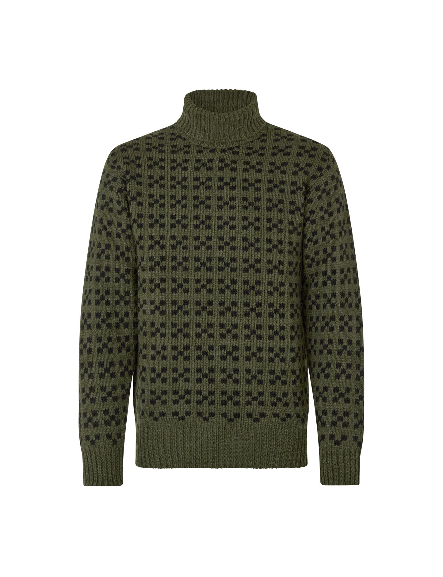 Eco Wool Iceland Bue Knit, Beluga/Black