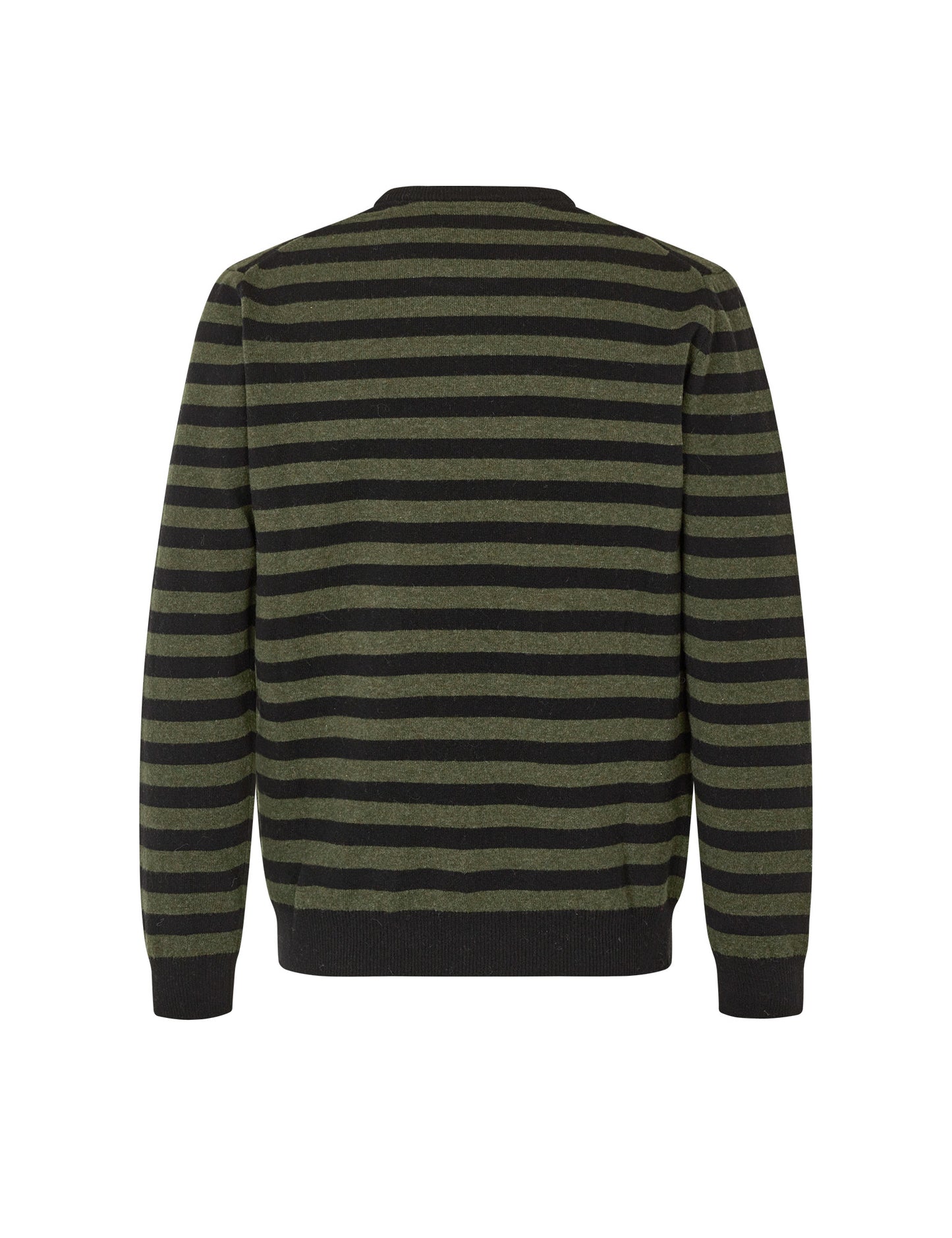 Eco Wool Karsten Stripe Knit, Black/Beluga
