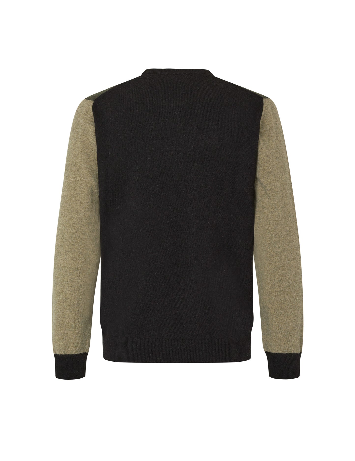 Eco Wool Karsten Block Knit, Beluga/Black/Seneca Rock