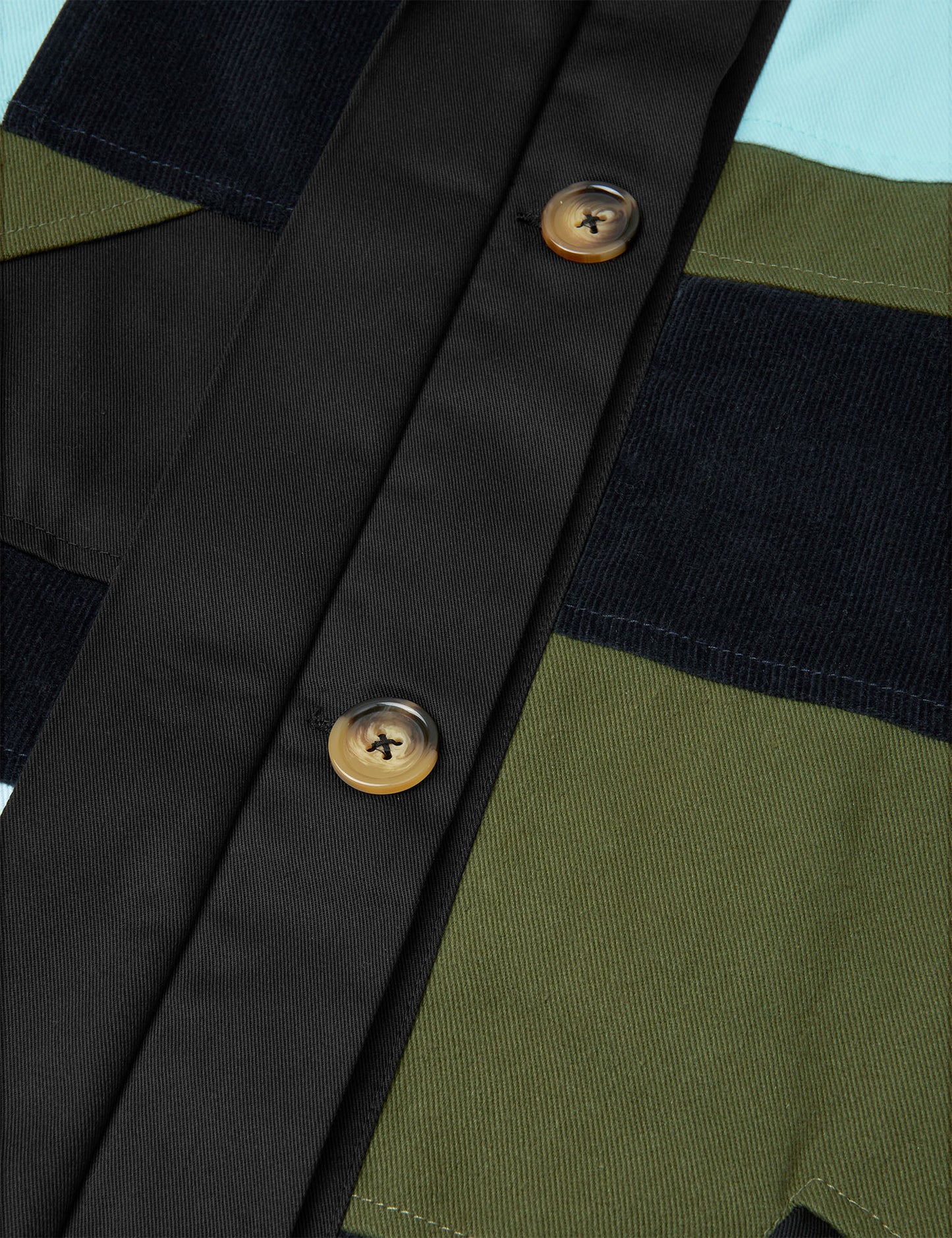 Trash River Patch Coat 2, Blue Black