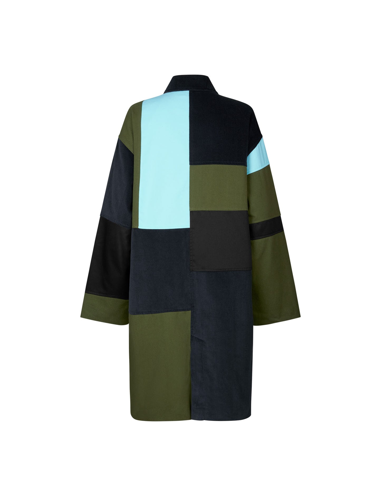 Trash River Patch Coat 2, Blue Black