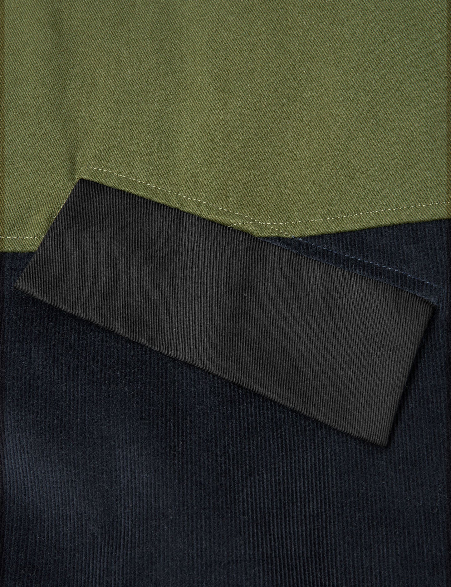 Trash River Patch Coat 2, Blue Black