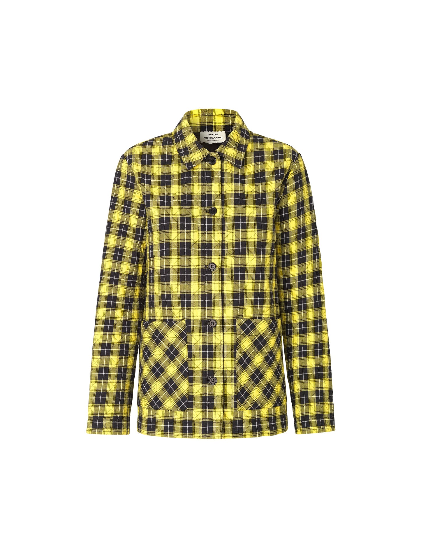 Seersucker Check Jally, Black/Yellow