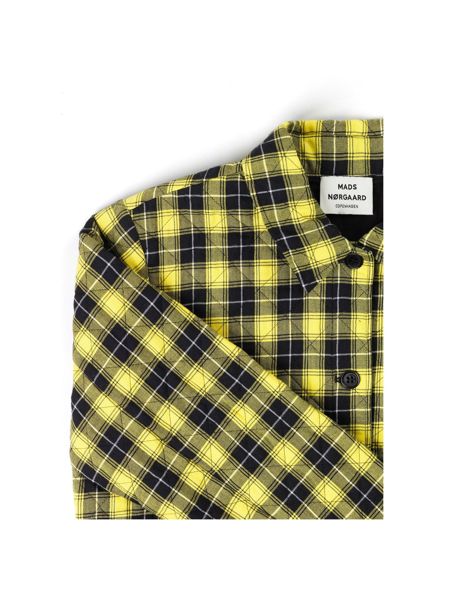 Seersucker Check Jally, Black/Yellow