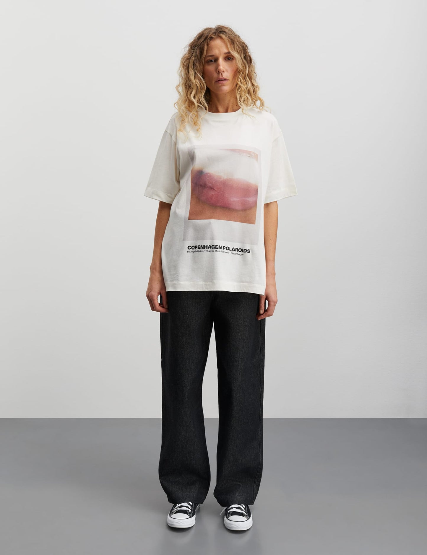 Single Cotton Dassel Tee, Snow White
